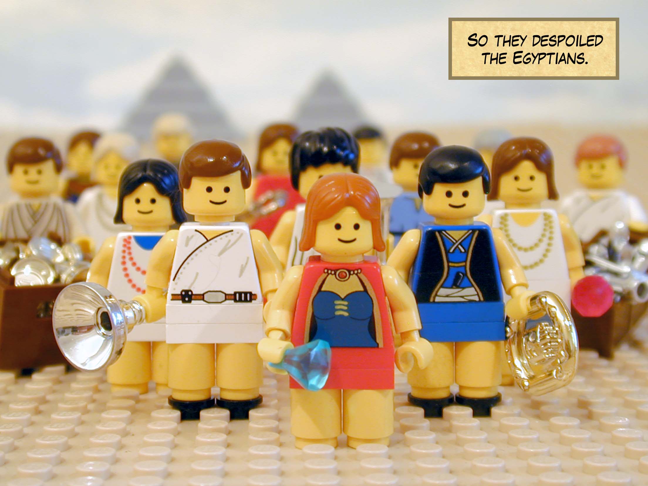 So they despoiled the Egyptians.