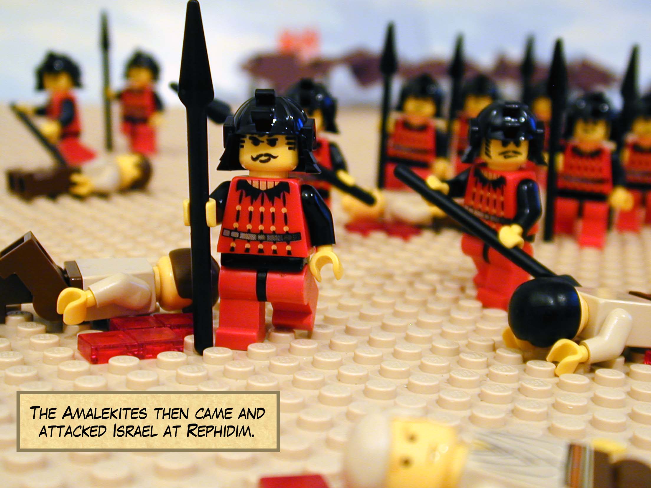 The Amalekites then came and attacked Israel at Rephidim.