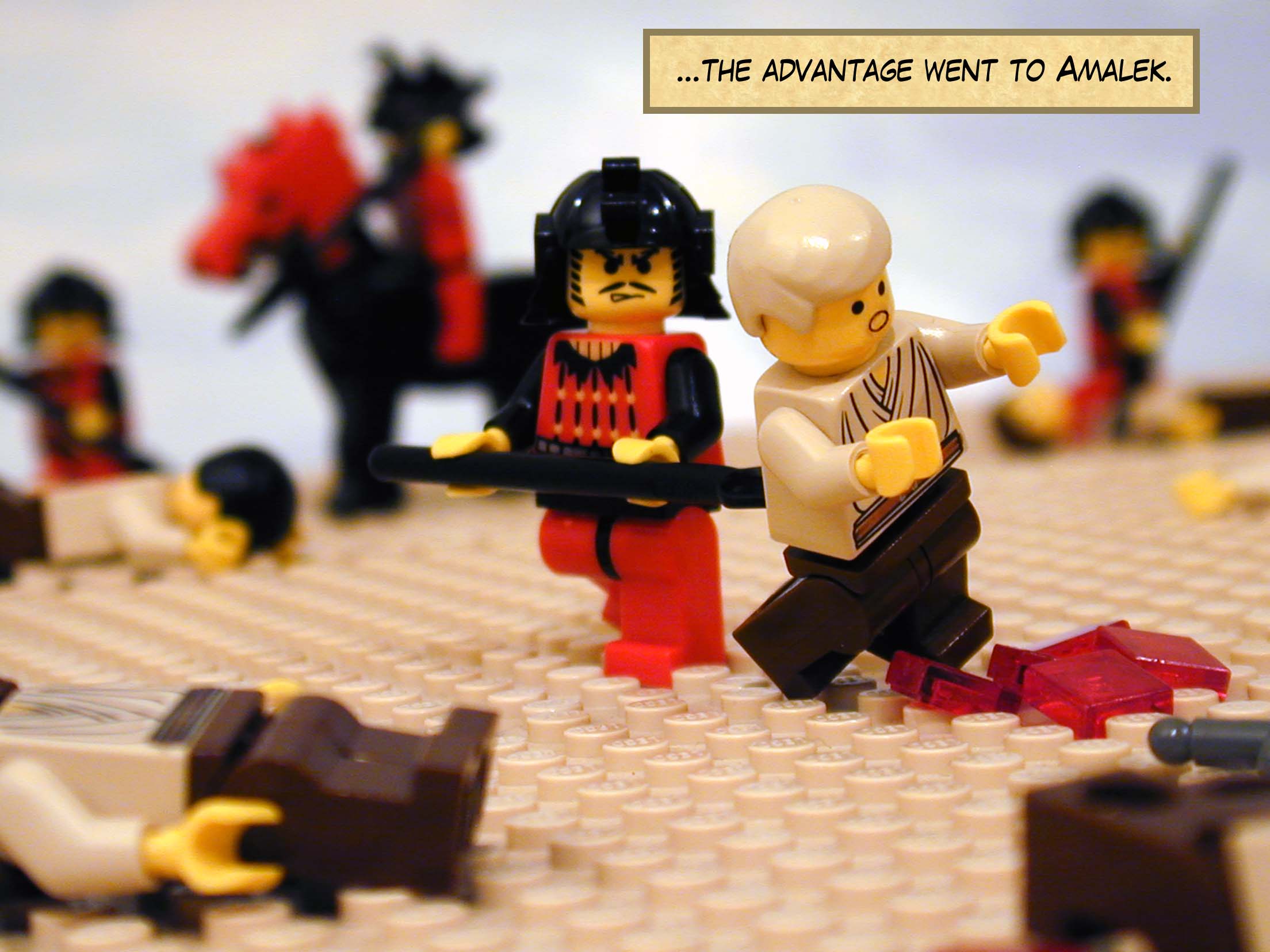 ...the advantage went to Amalek.