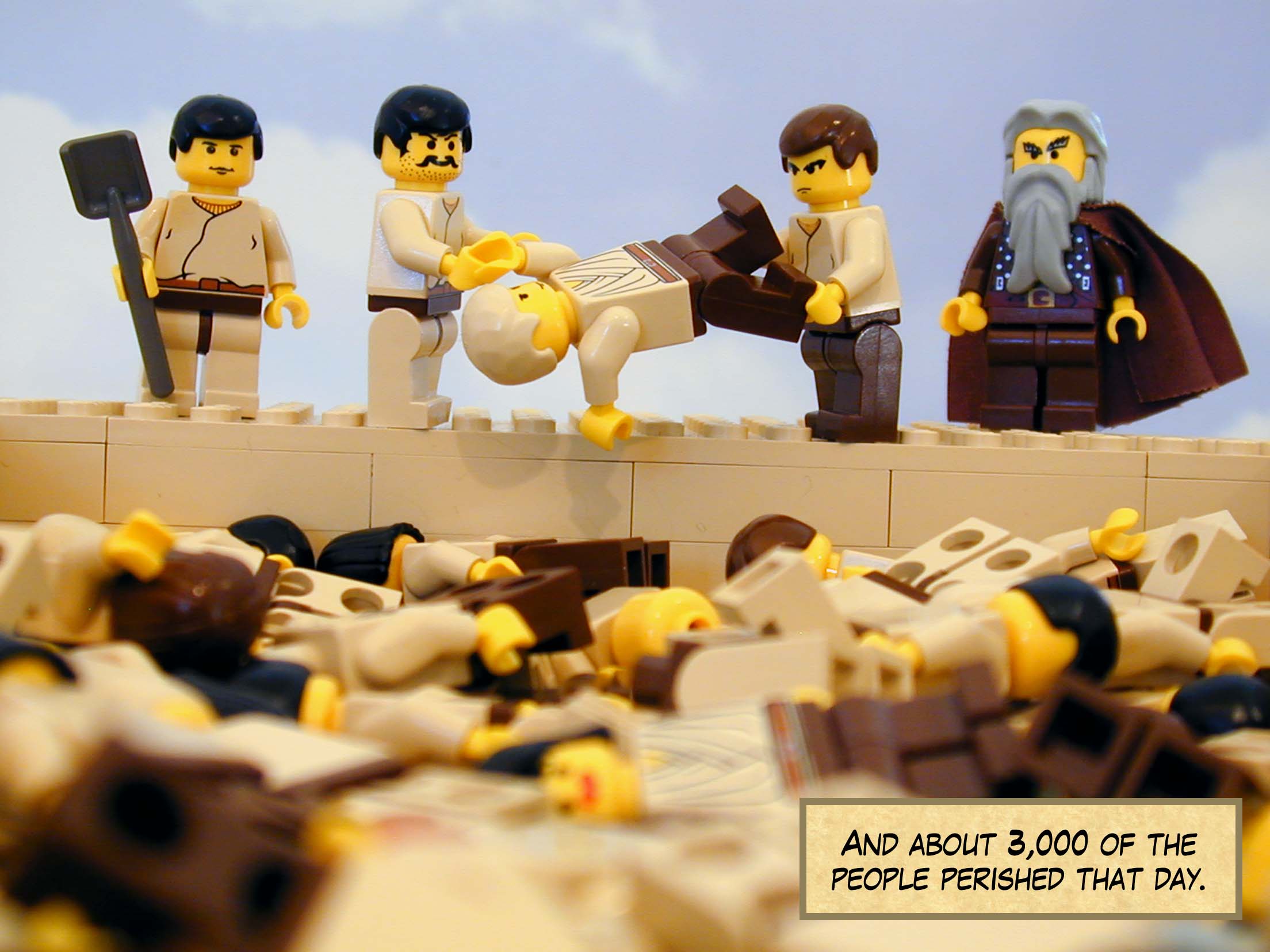 And about 3,000 of the people perished that day.