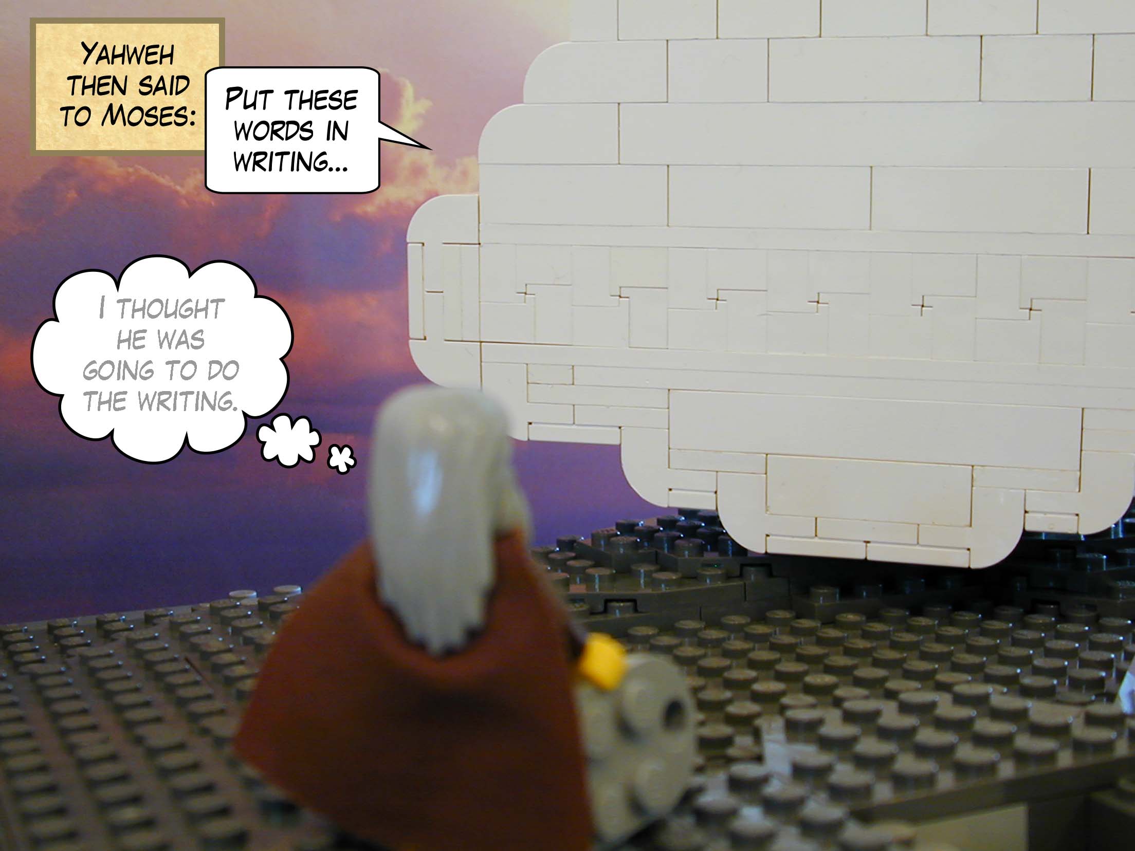 "Put these words in writing..."