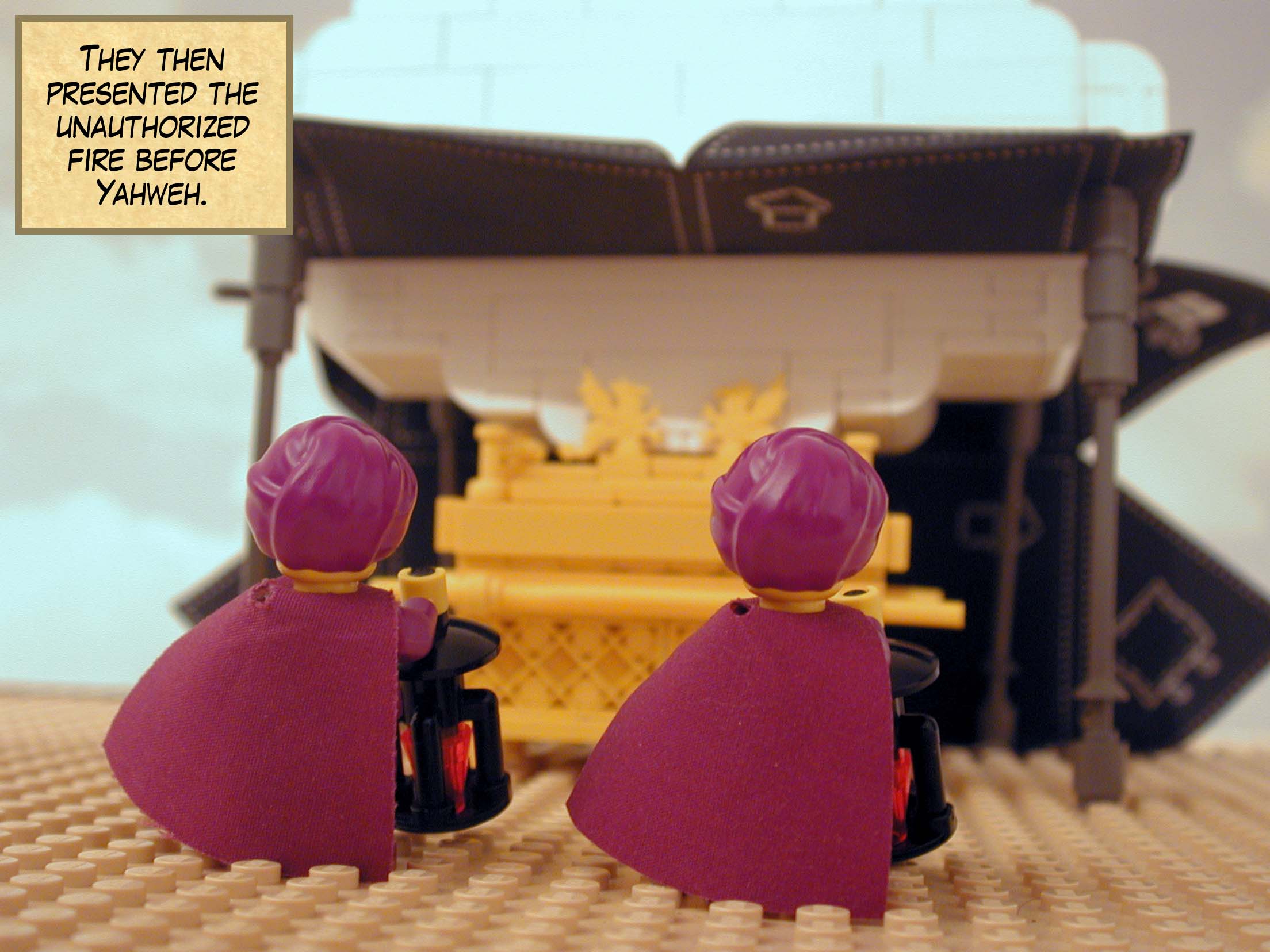 They then presented the unauthorized fire before Yahweh.