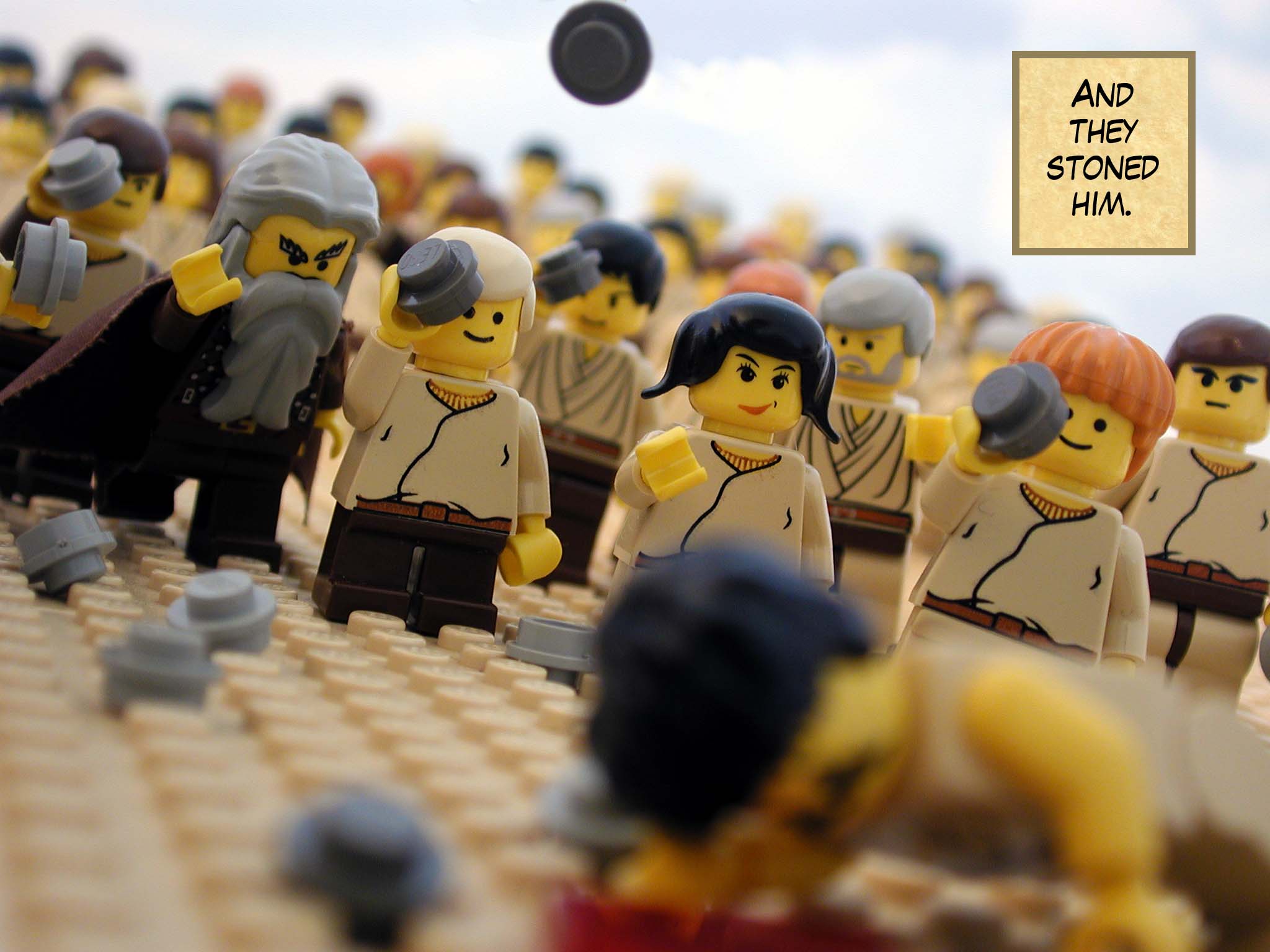 And they stoned him.