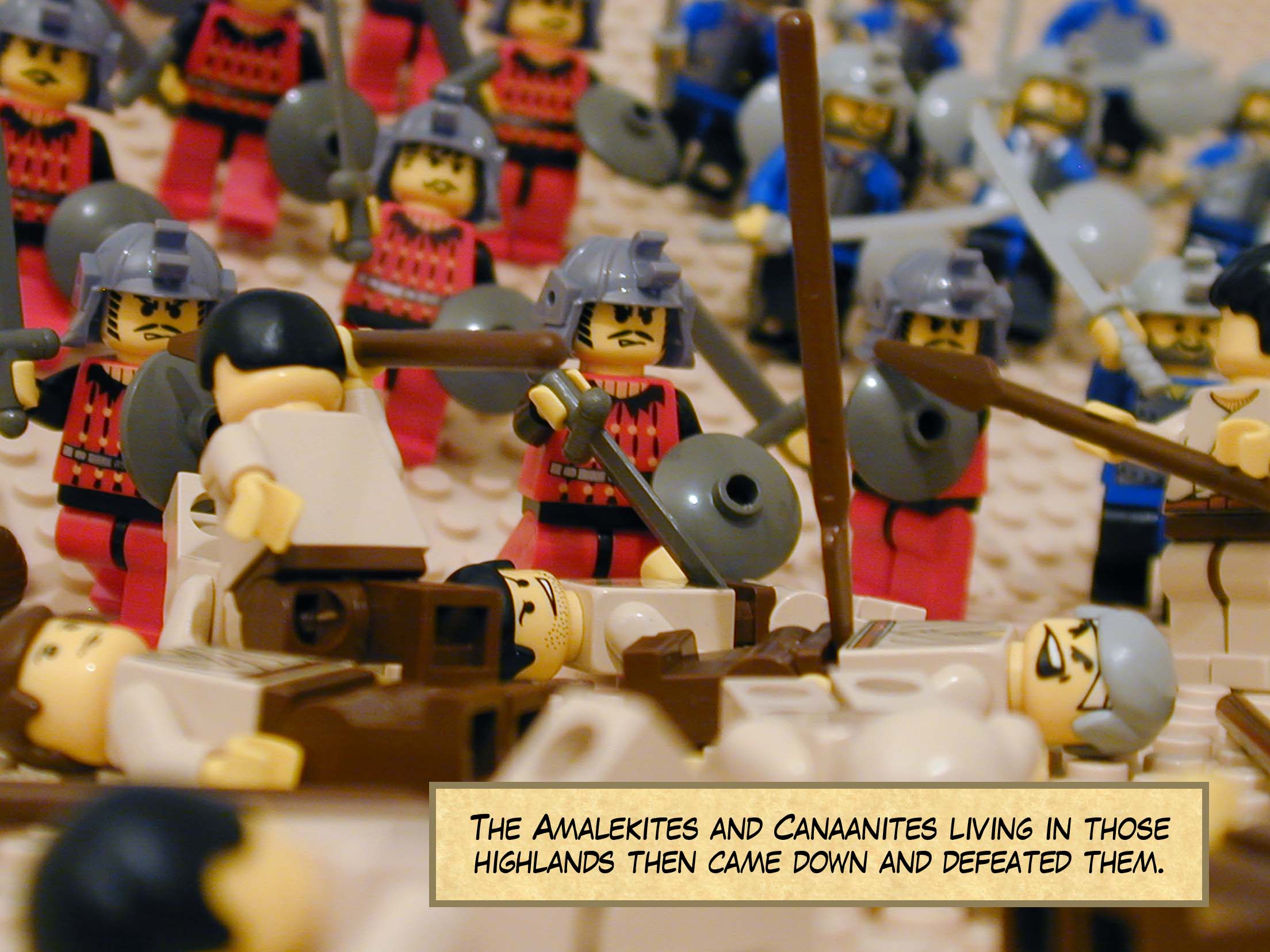 The Amalekites and Canaanites living in those highlands then came down and defeated them.