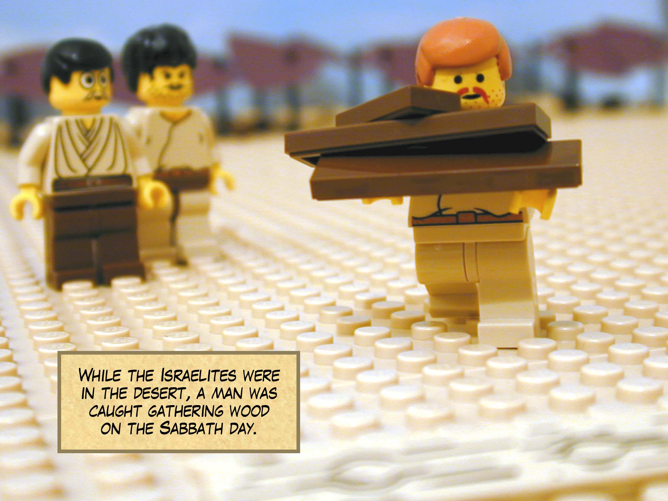 While the Israelites were in the desert, a man was caught gathering wood on the Sabbath day.