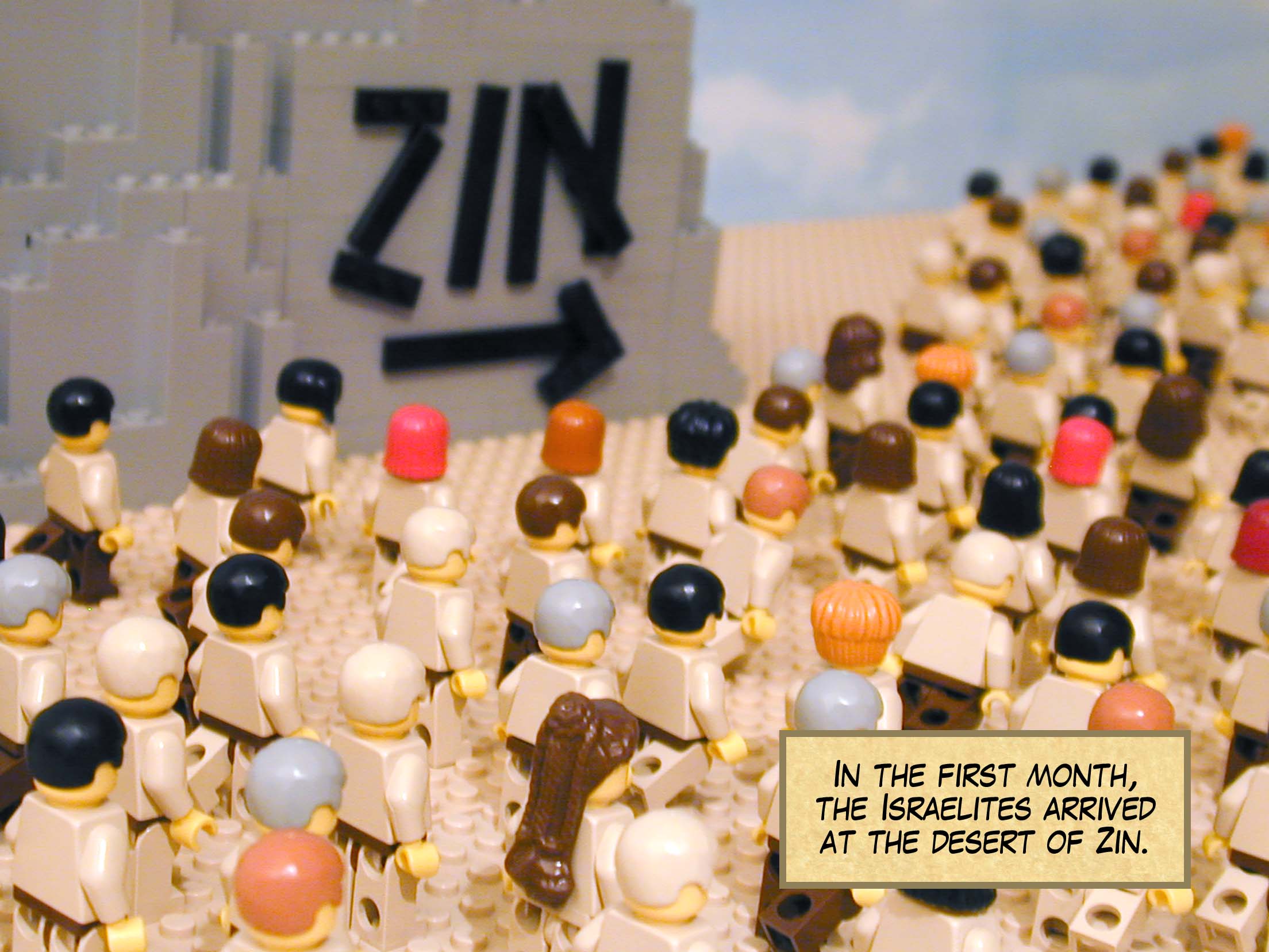 In the first month, the Israelites arrived at the desert of Zin.
