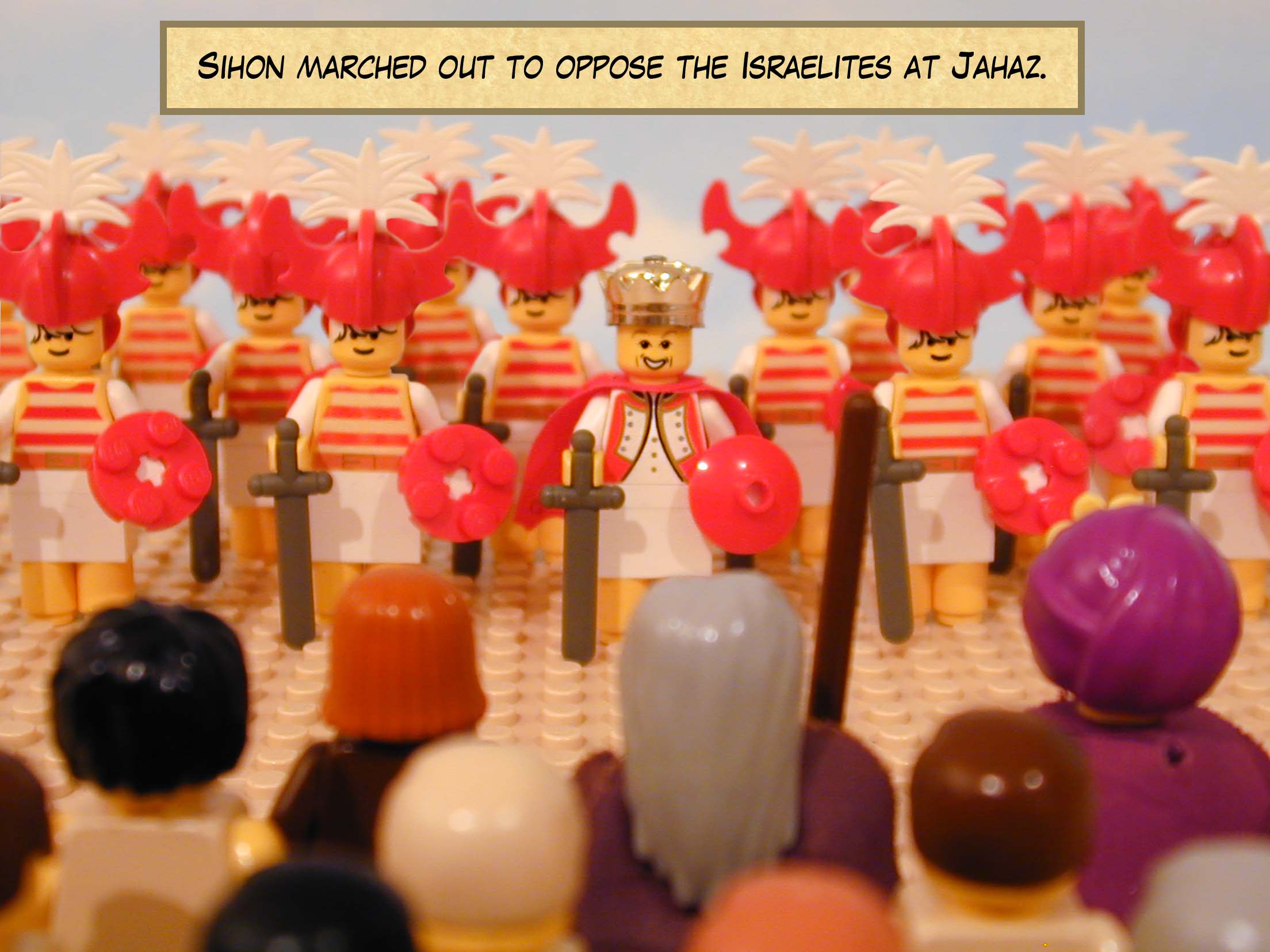 Sihon marched out to oppose the Israelites at Jahaz.
