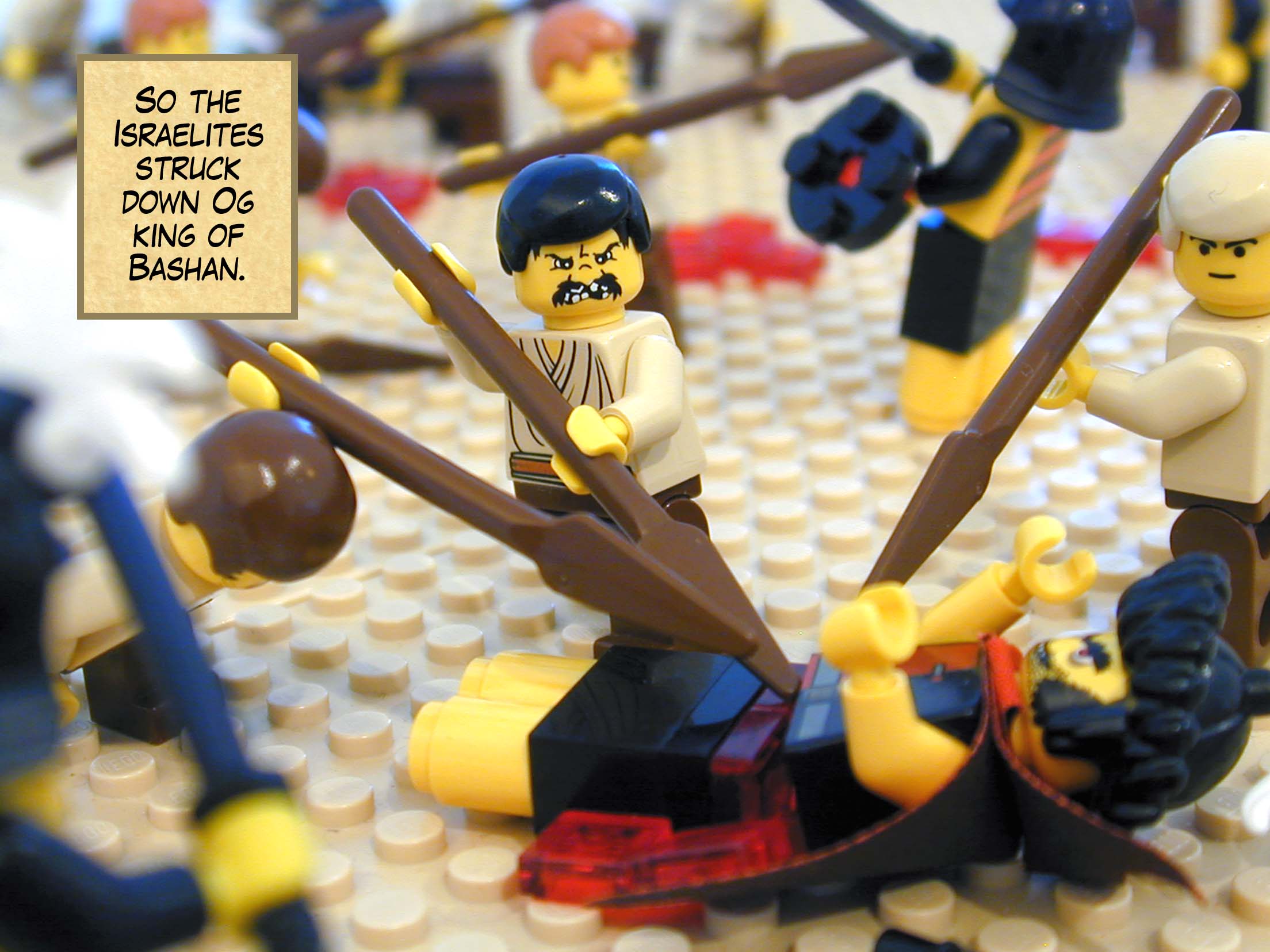 So the Israelites struck down Og king of Bashan.