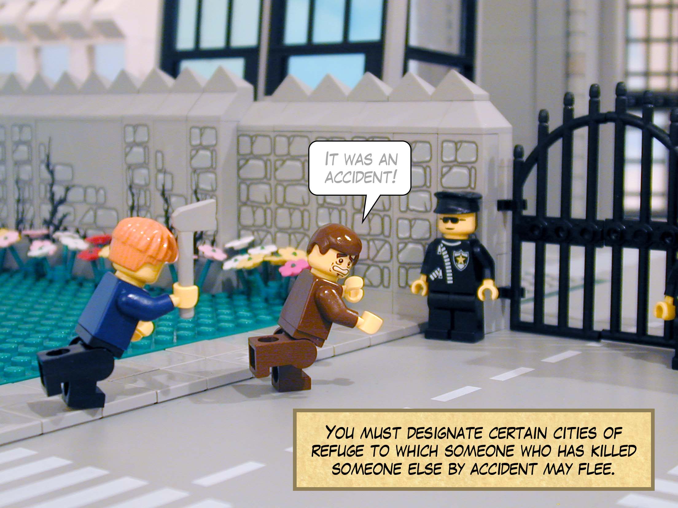 'You must designate certain cities of refuge to which someone who has killed someone else by accident may flee.'