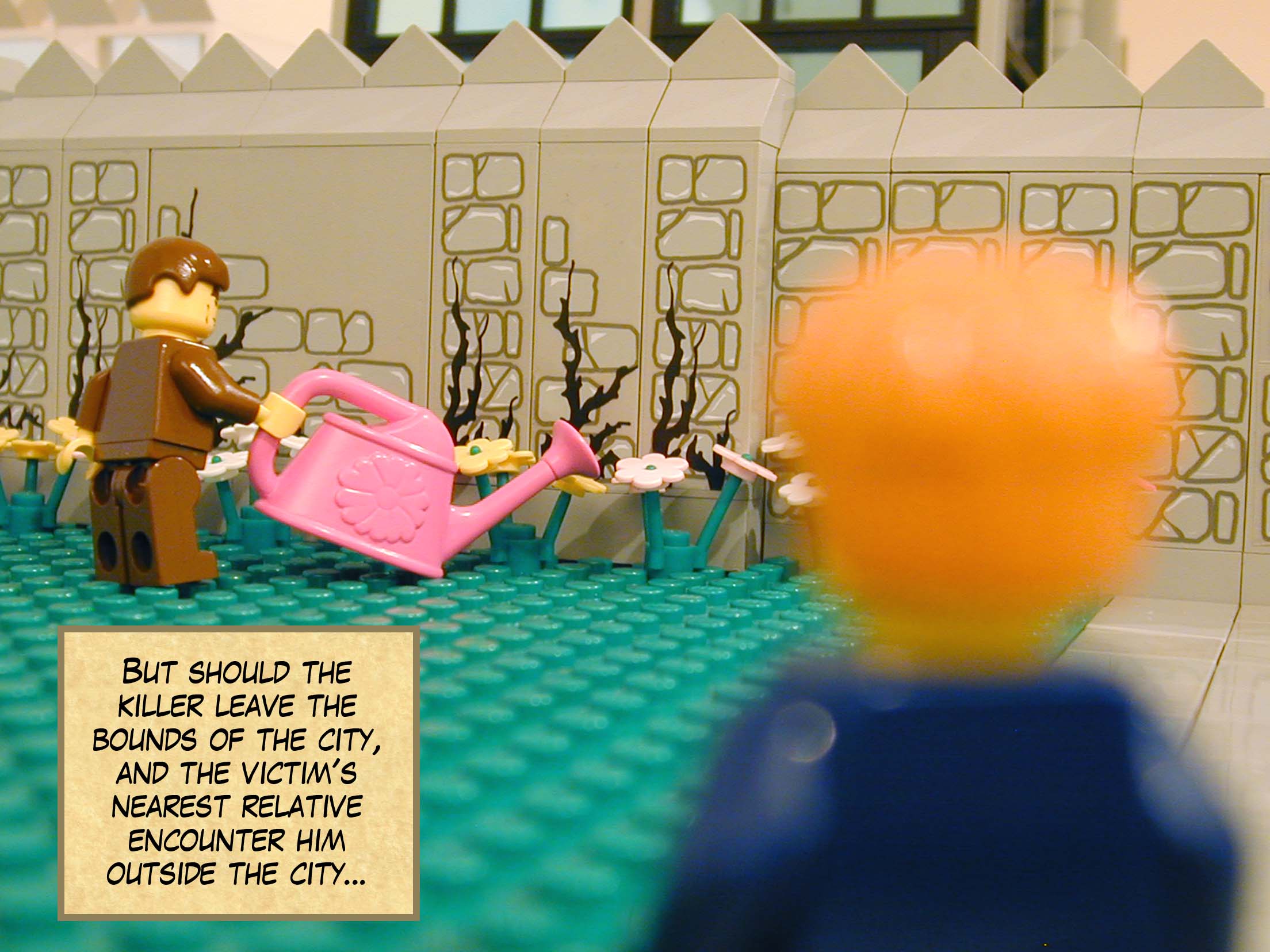 'But should the killer leave the bounds of the city, and the victim's nearest relative encounter him outside the city...'