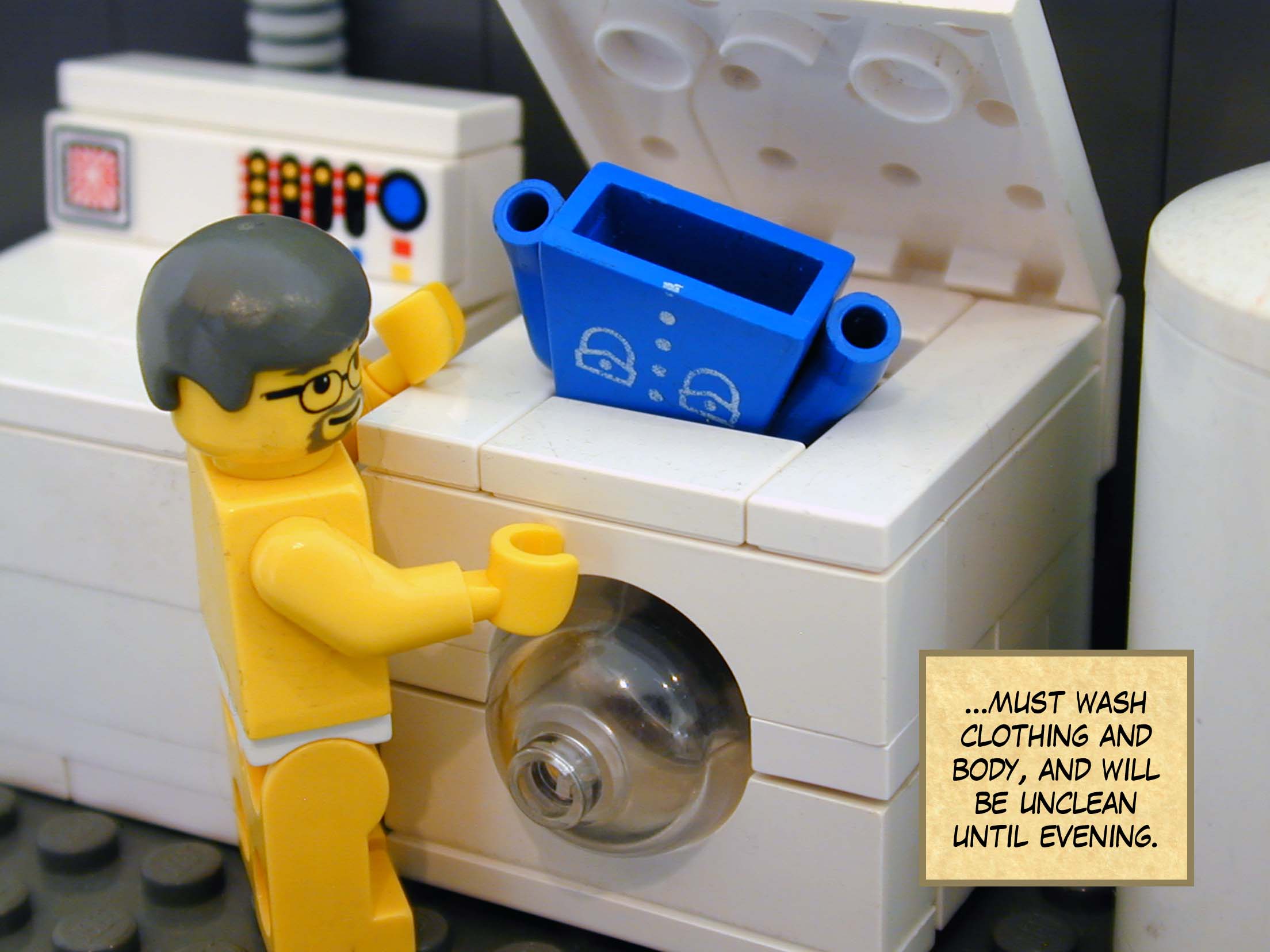 '...must wash clothing and body, and will be unclean until evening.'