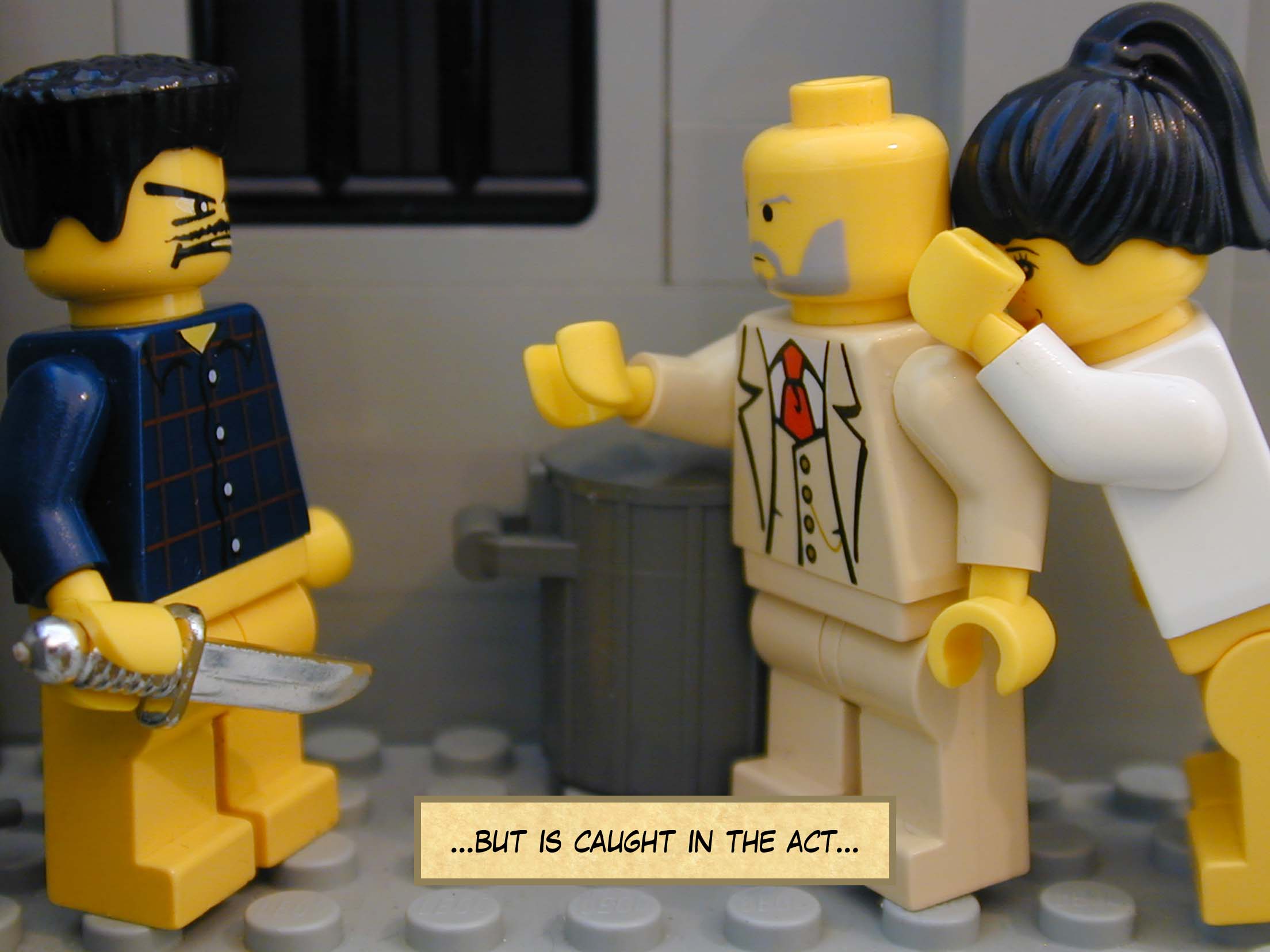 '...but is caught in the act...'