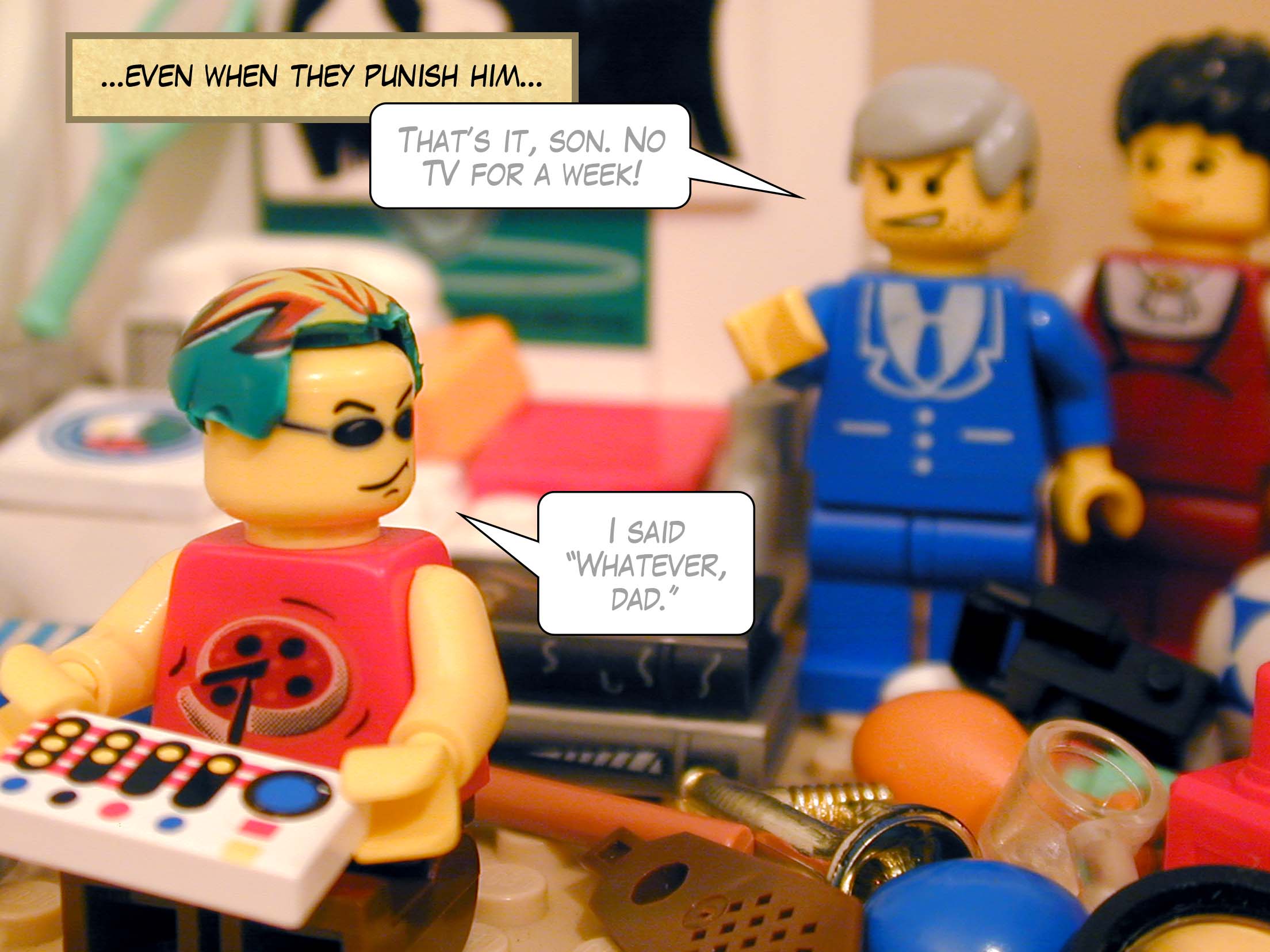 '...even when they punish him...'