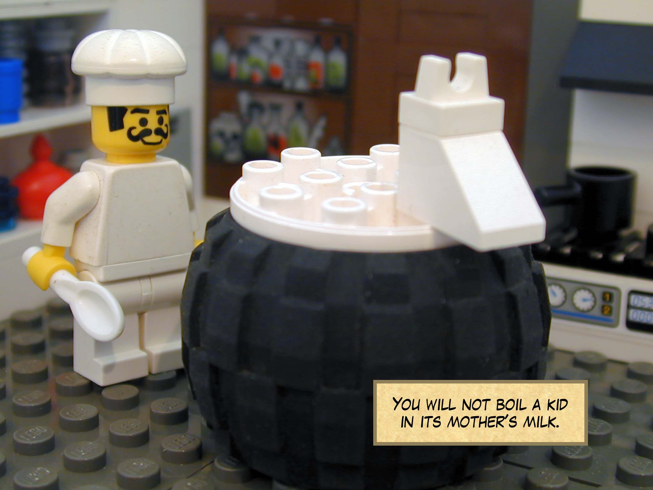 'You will not boil a kid in its mother's milk.'