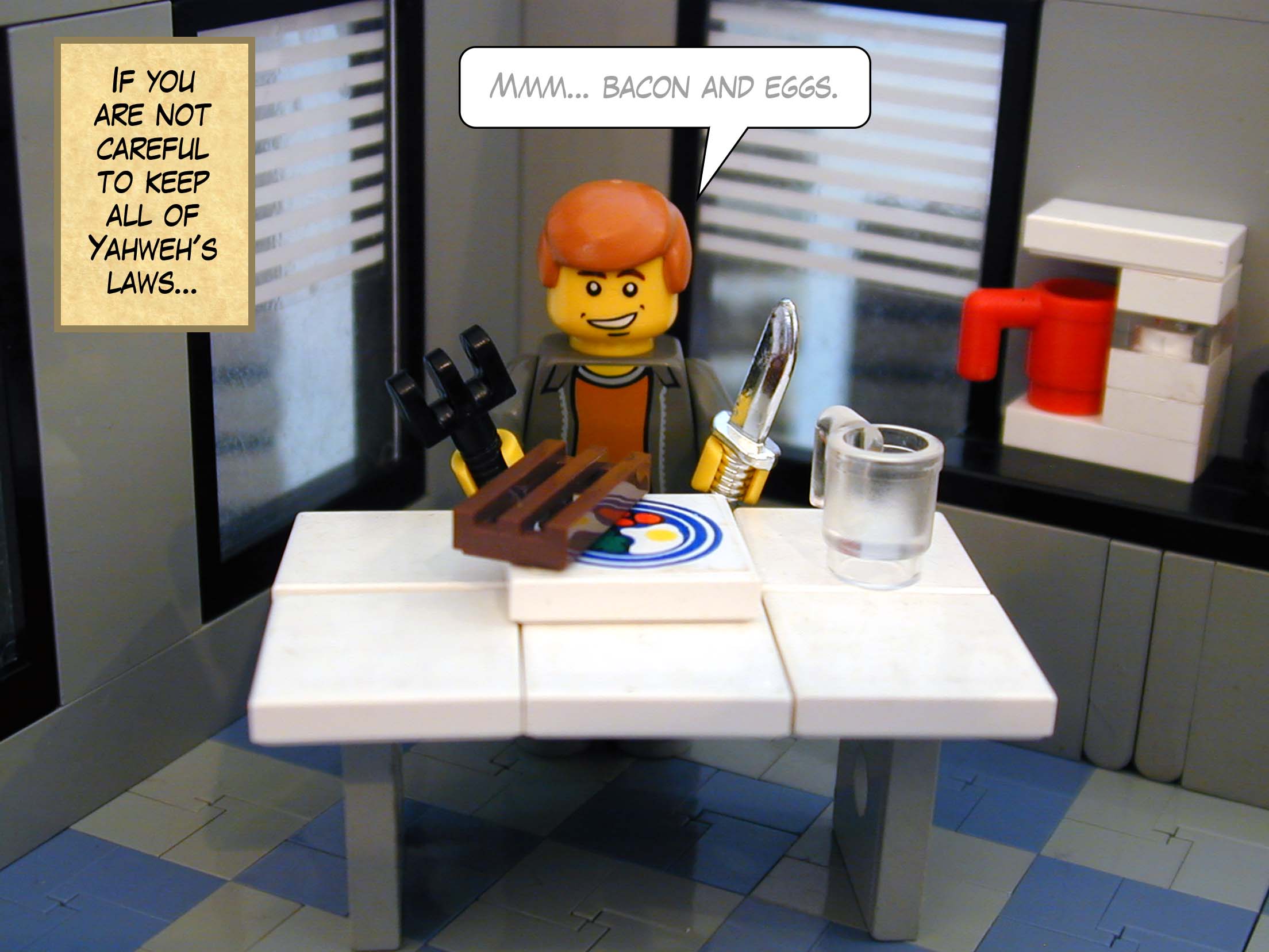 'If you are not careful to keep all of Yahweh's laws...'