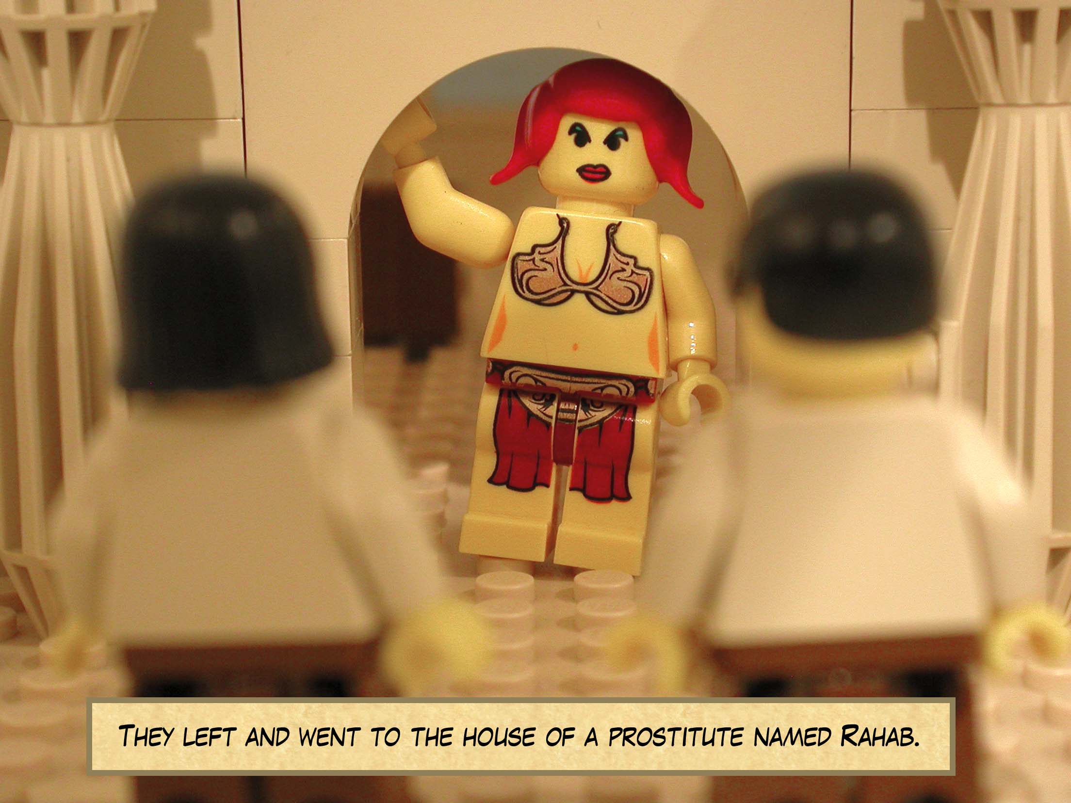 They left and went to the house of a prostitute named Rahab.