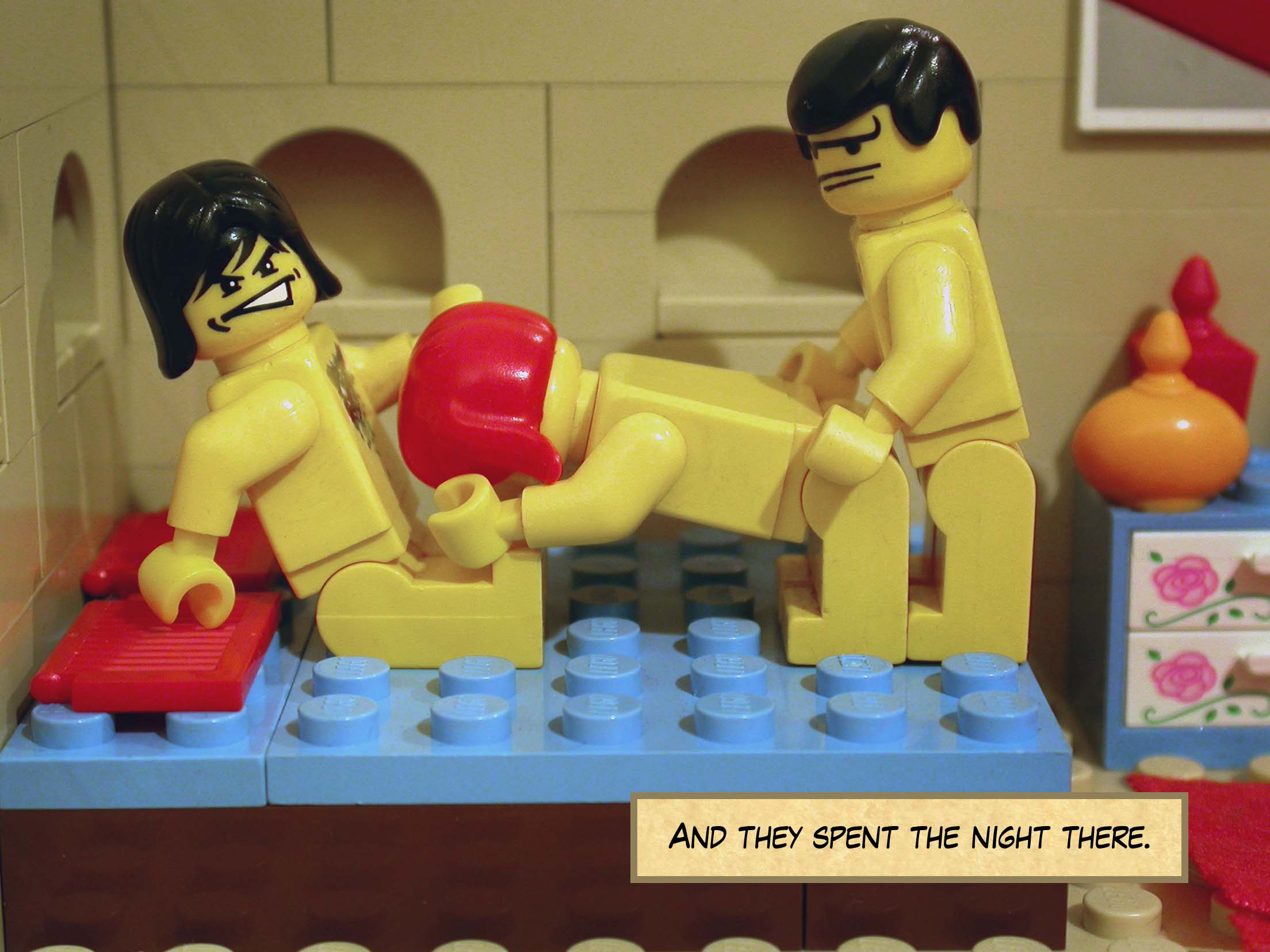 And they spent the night there.