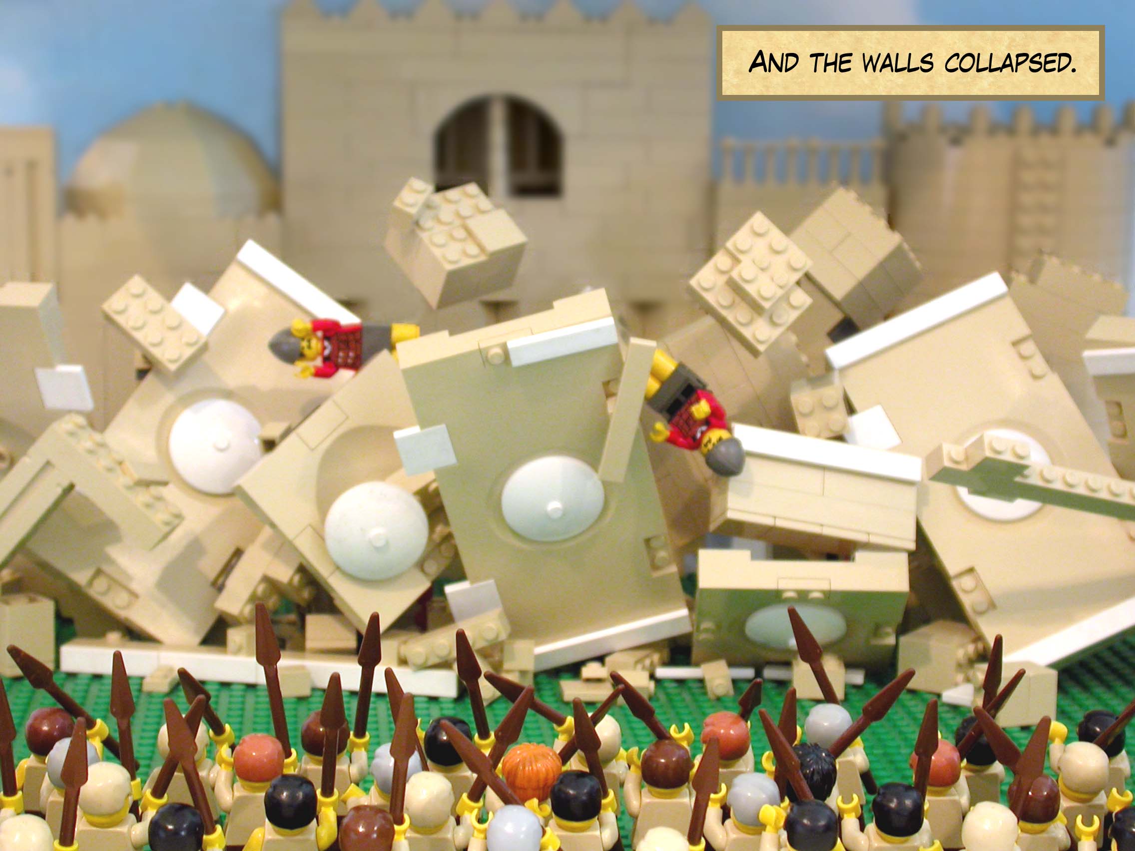 And the walls collapsed.