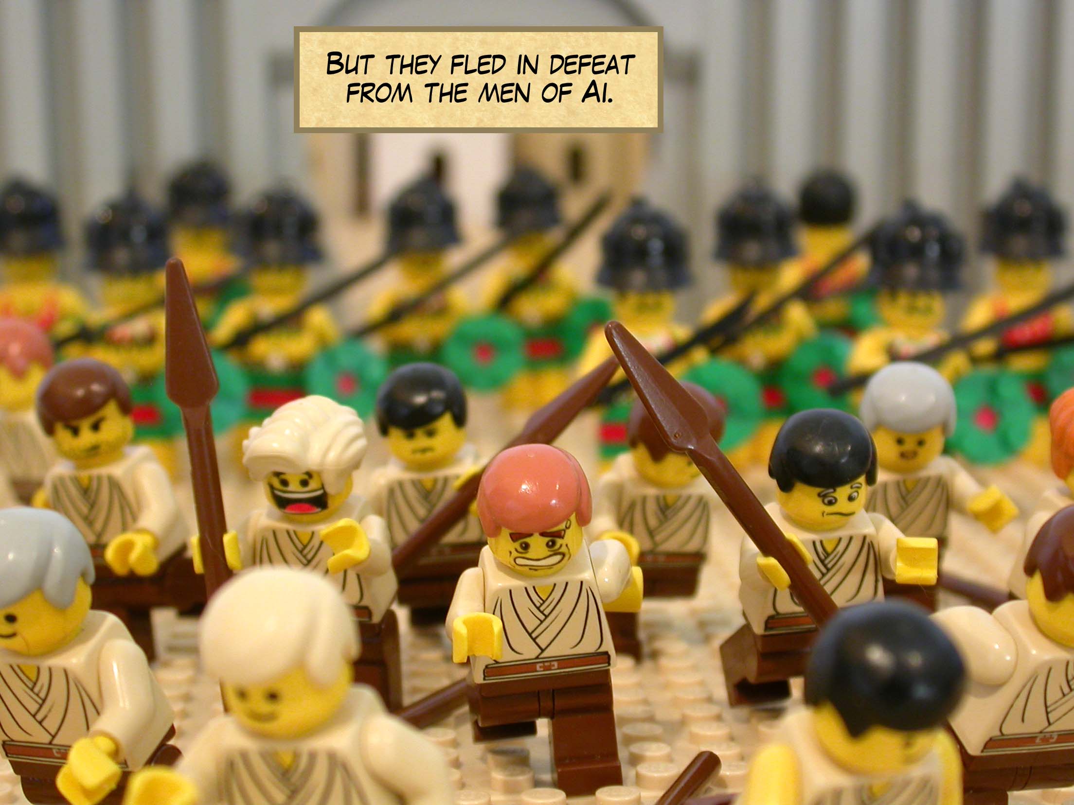 But they fled in defeat from the men of Ai.