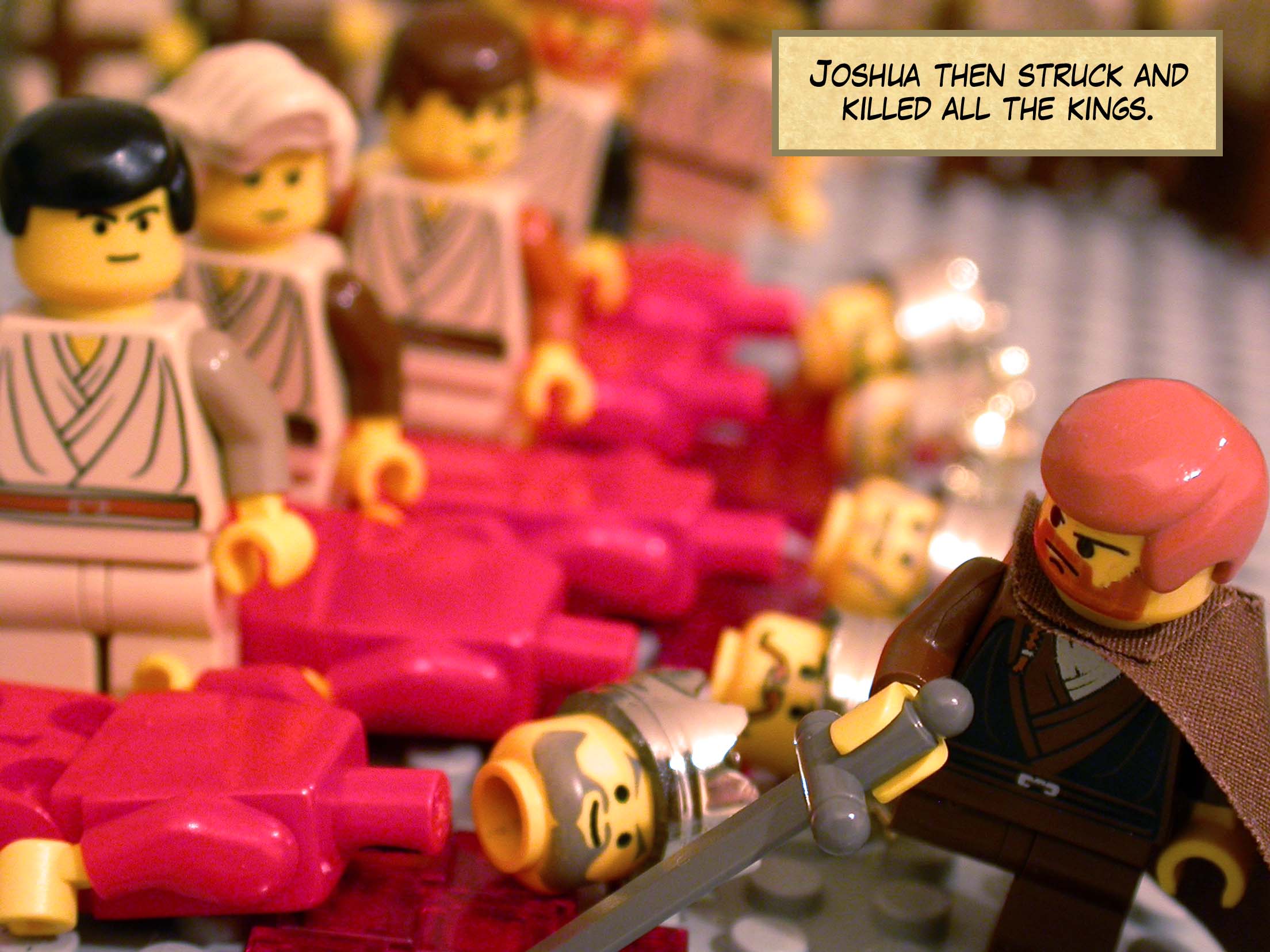 Joshua then struck and killed all the kings.