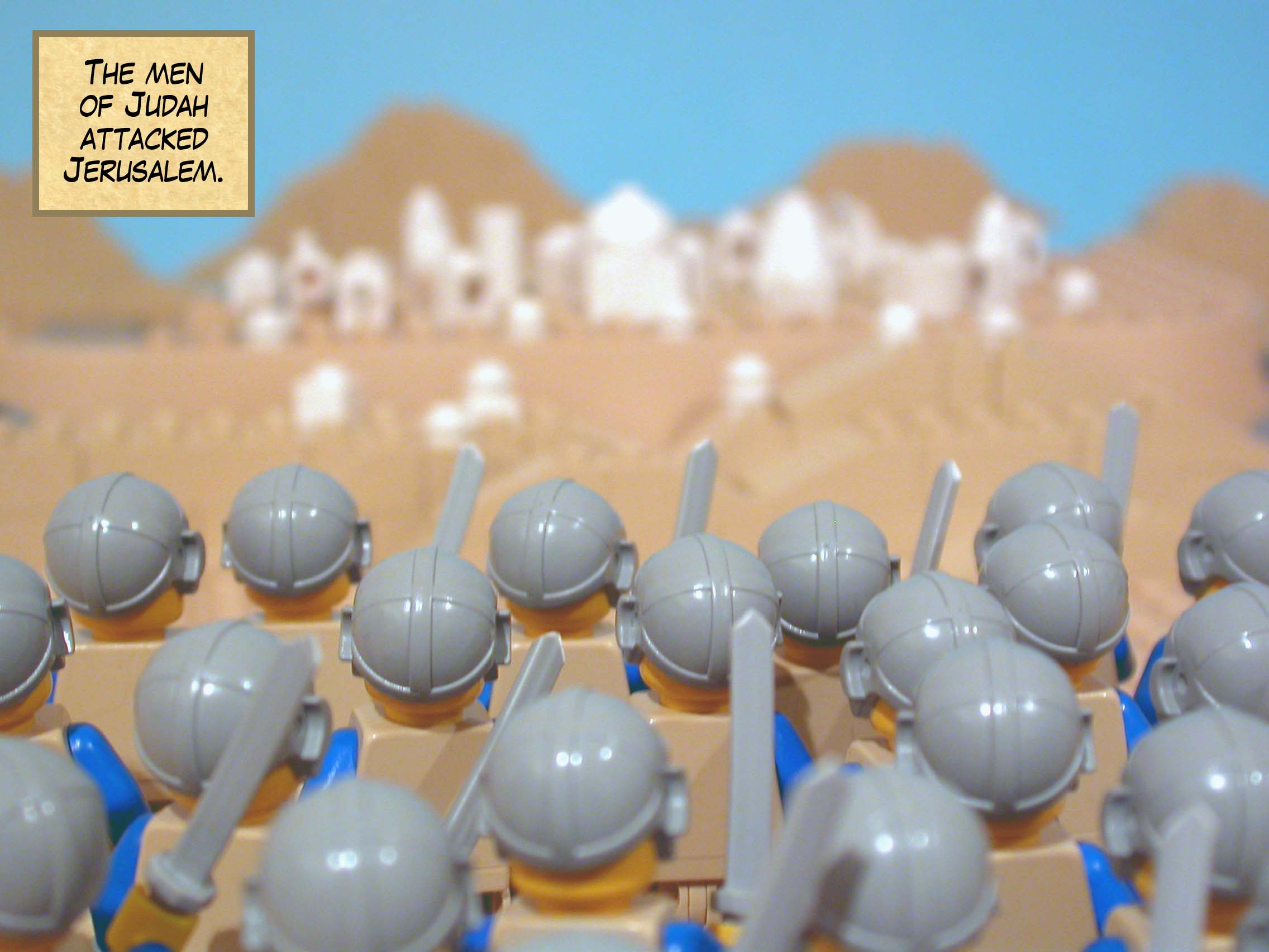 The men of Judah attacked Jerusalem.