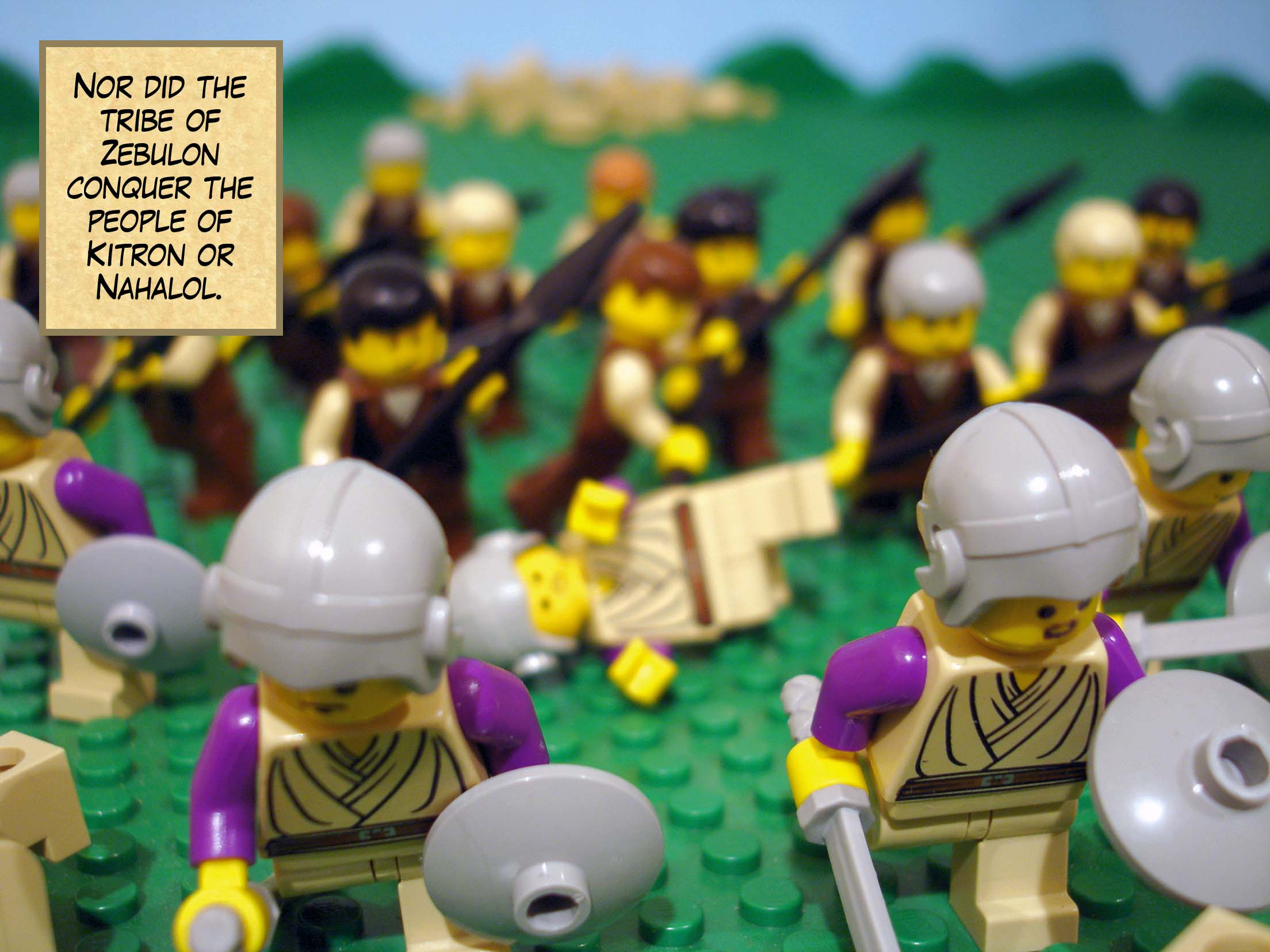 Nor did the tribe of Zebulon conquer the people of Kitron or Nahalol.