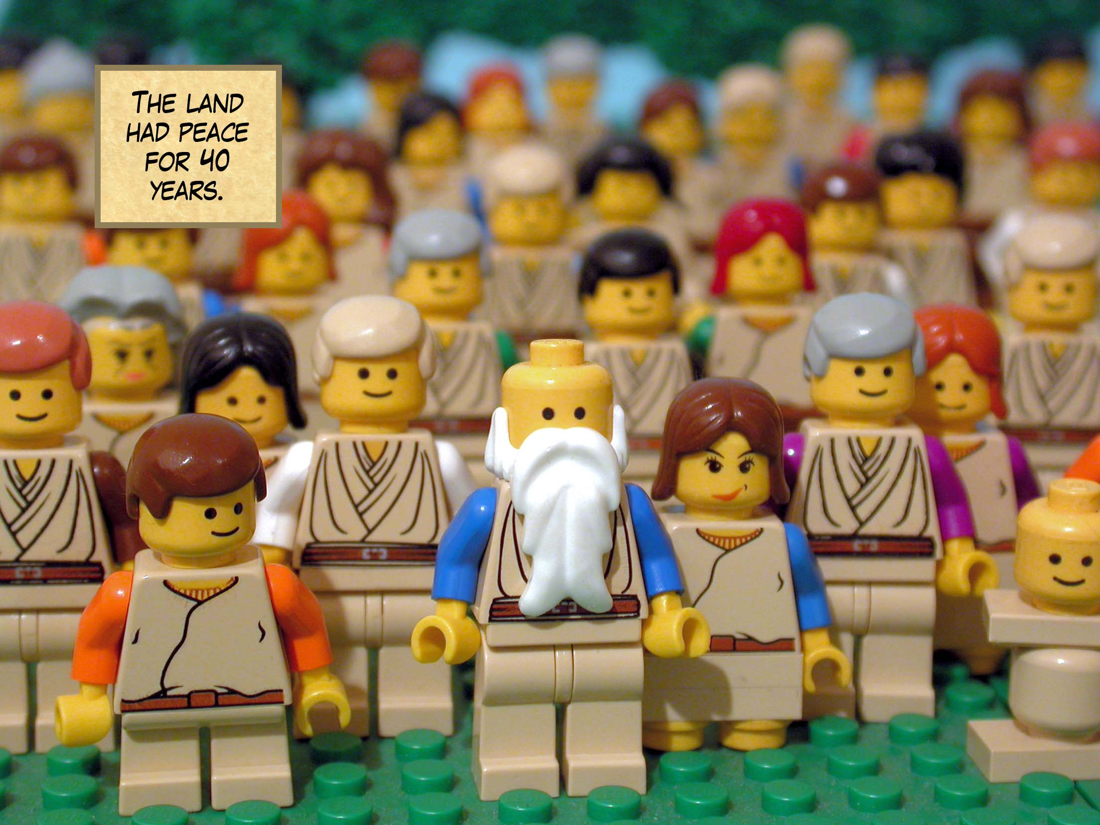 The land had peace for forty years.