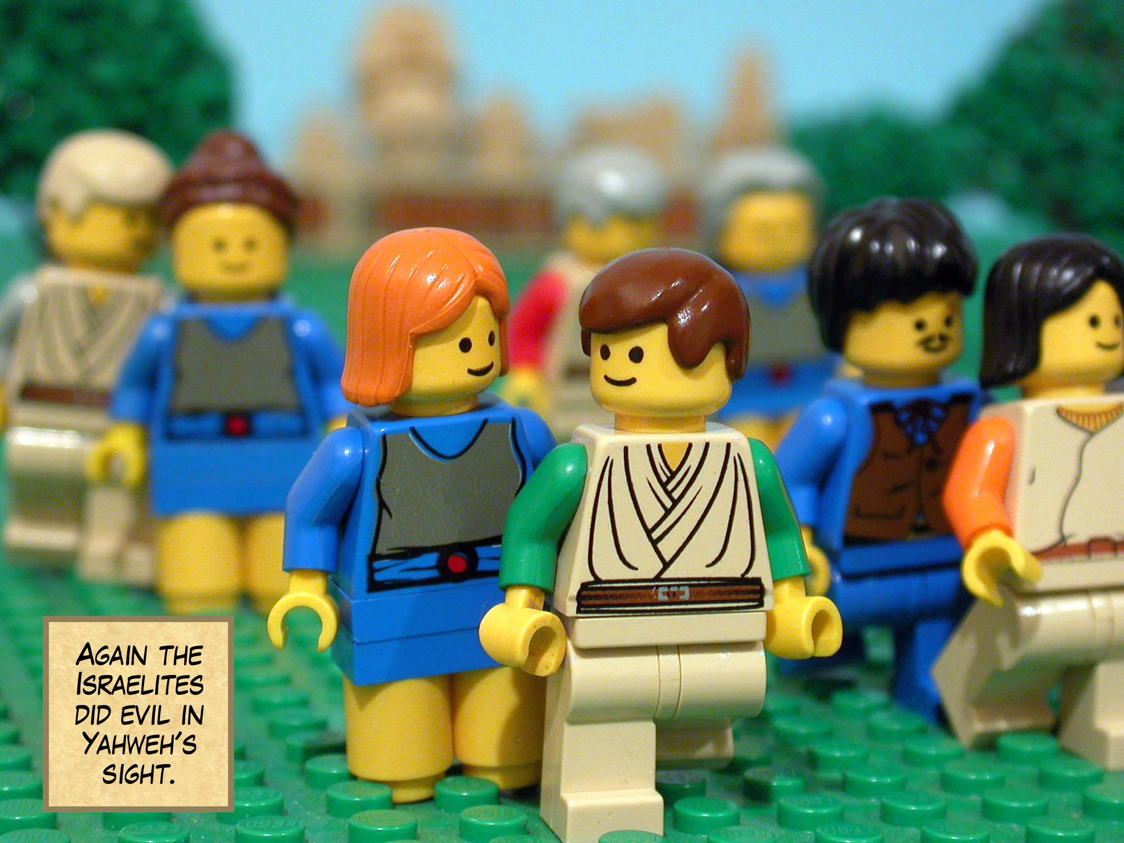 Again the Israelites did evil in Yahweh's sight.