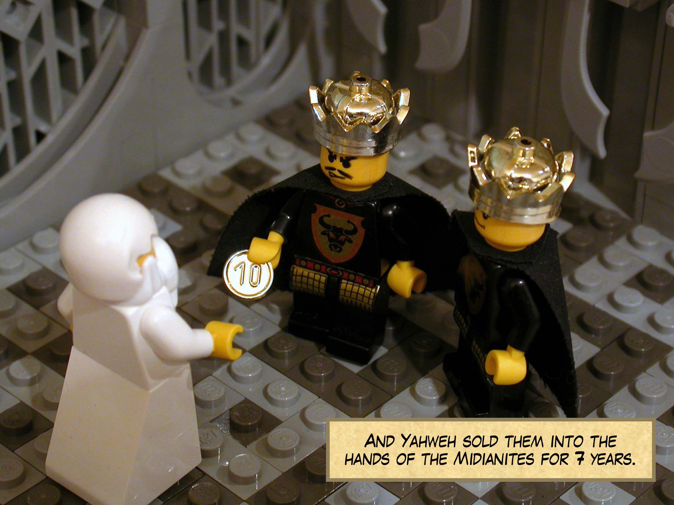 And Yahweh sold them into the hands of the Midianites for seven years.