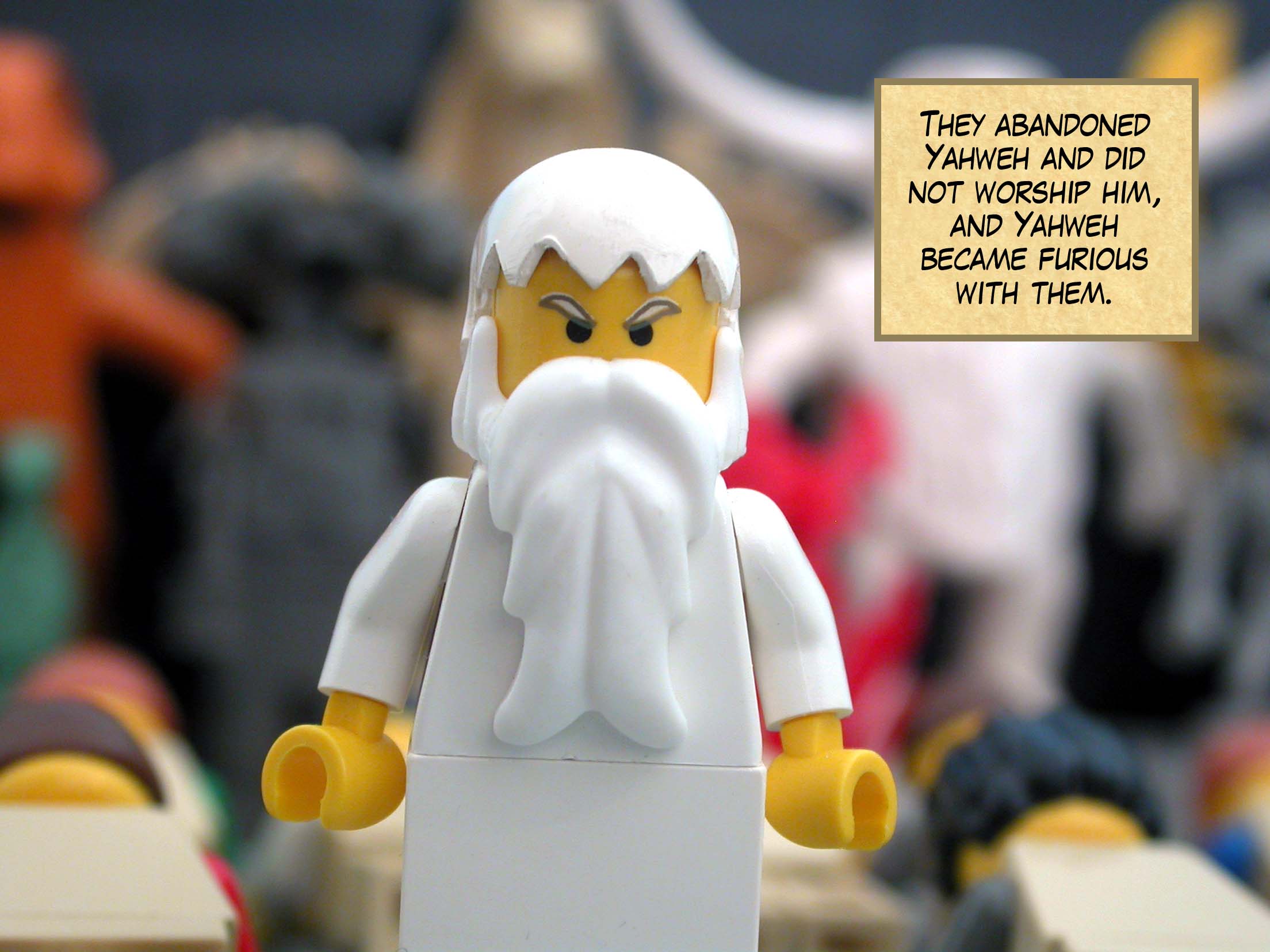 They abandoned Yahweh and did not worship him, and Yahweh became furious with them.