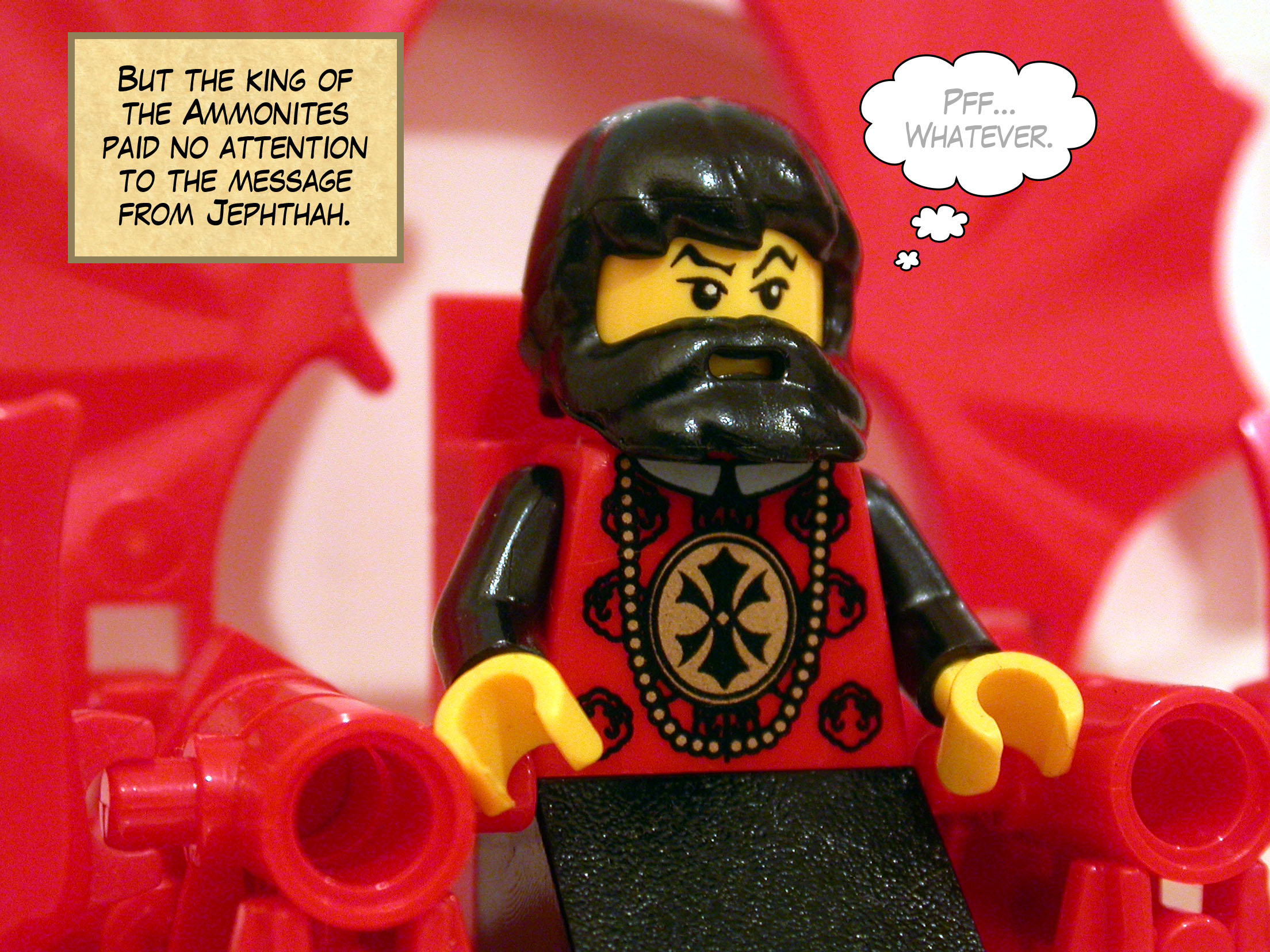 But the king of the Ammonites paid no attention to the message from Jephthah.