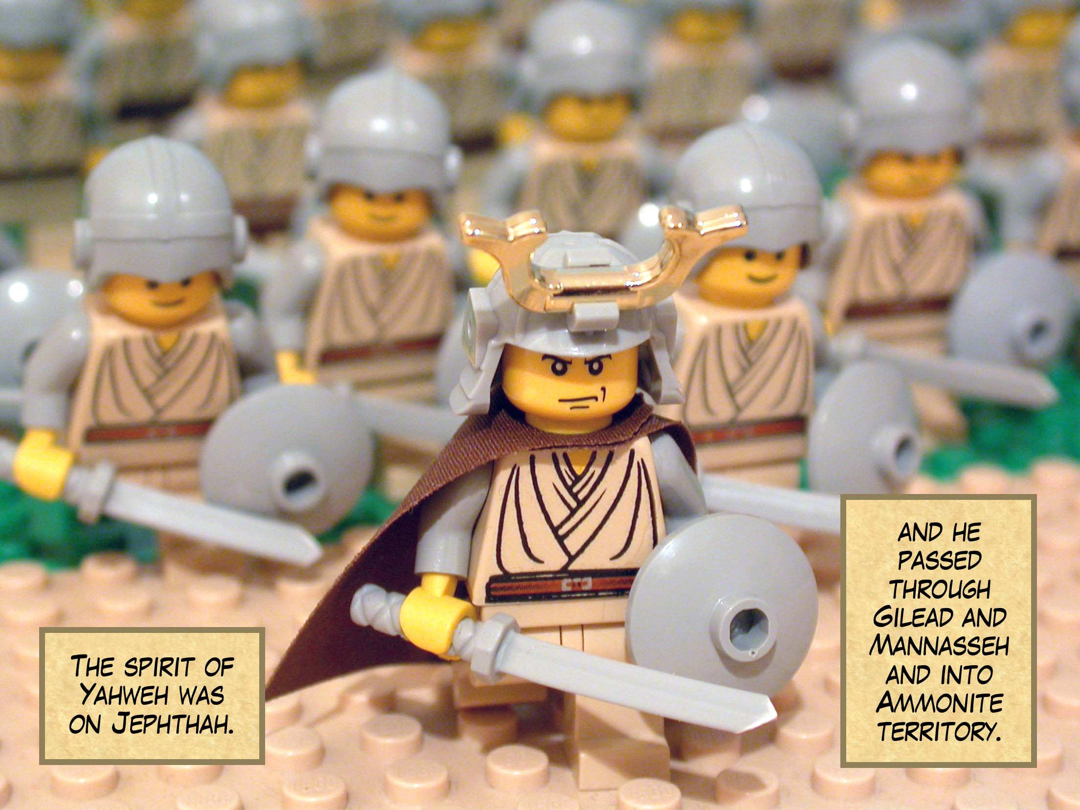 The spirit of Yahweh was on Jephthah and he passed through Gilead and Mannasseh and into Ammonite territory.