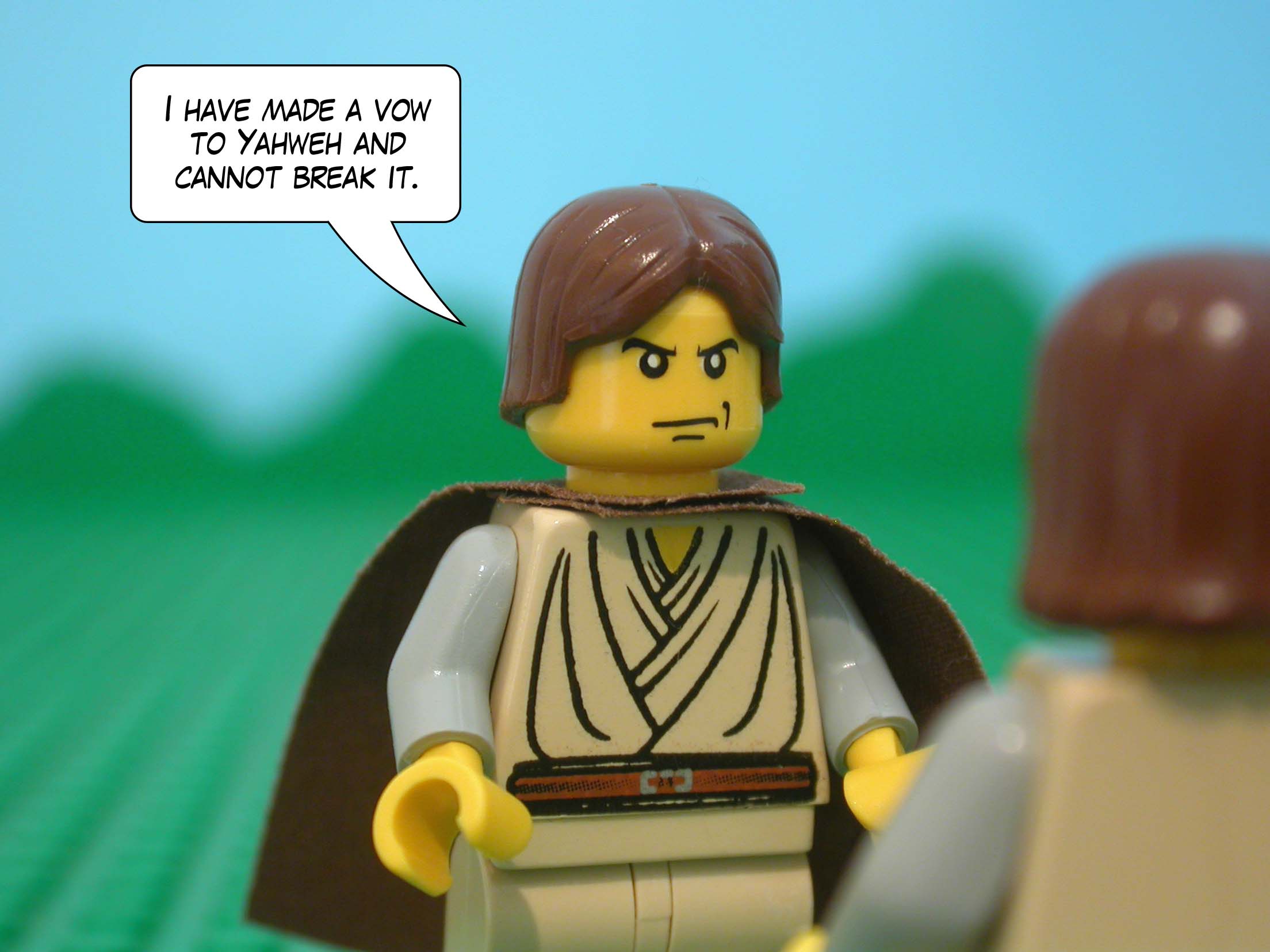 'I have made a vow to Yahweh and cannot break it.'