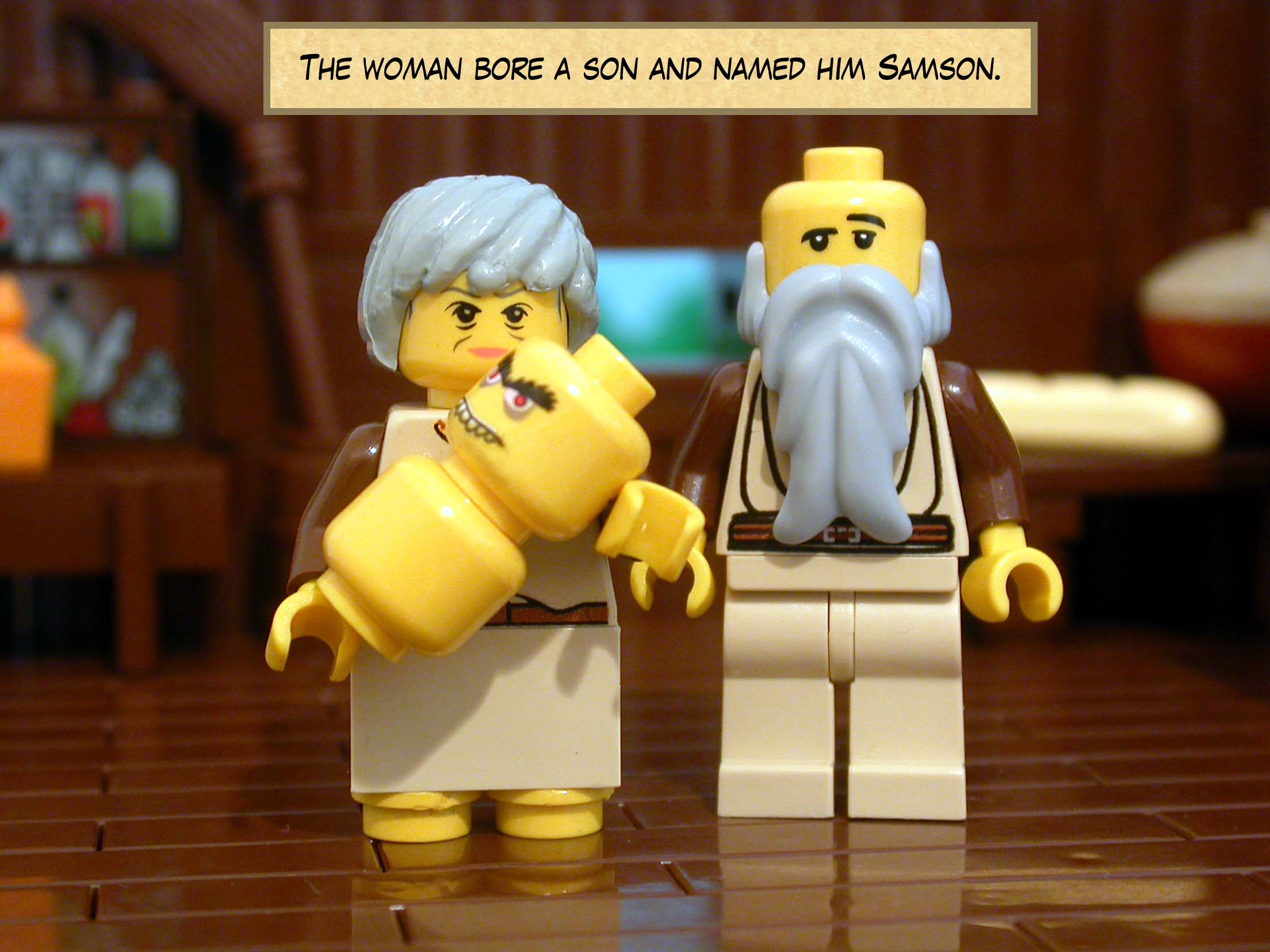 The woman bore a son and named him Samson.