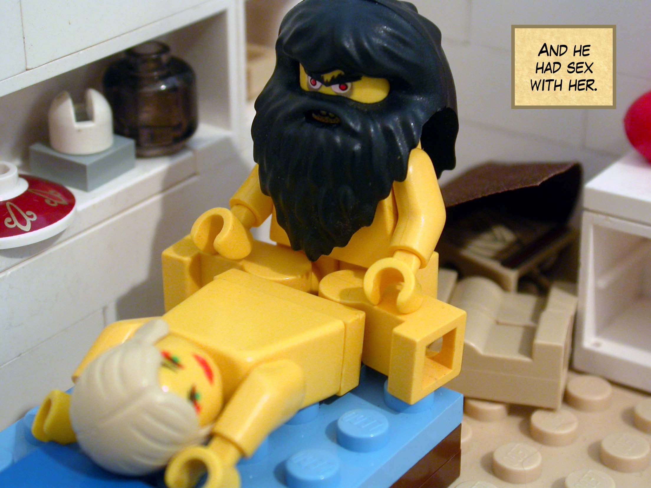 And he went in to her.