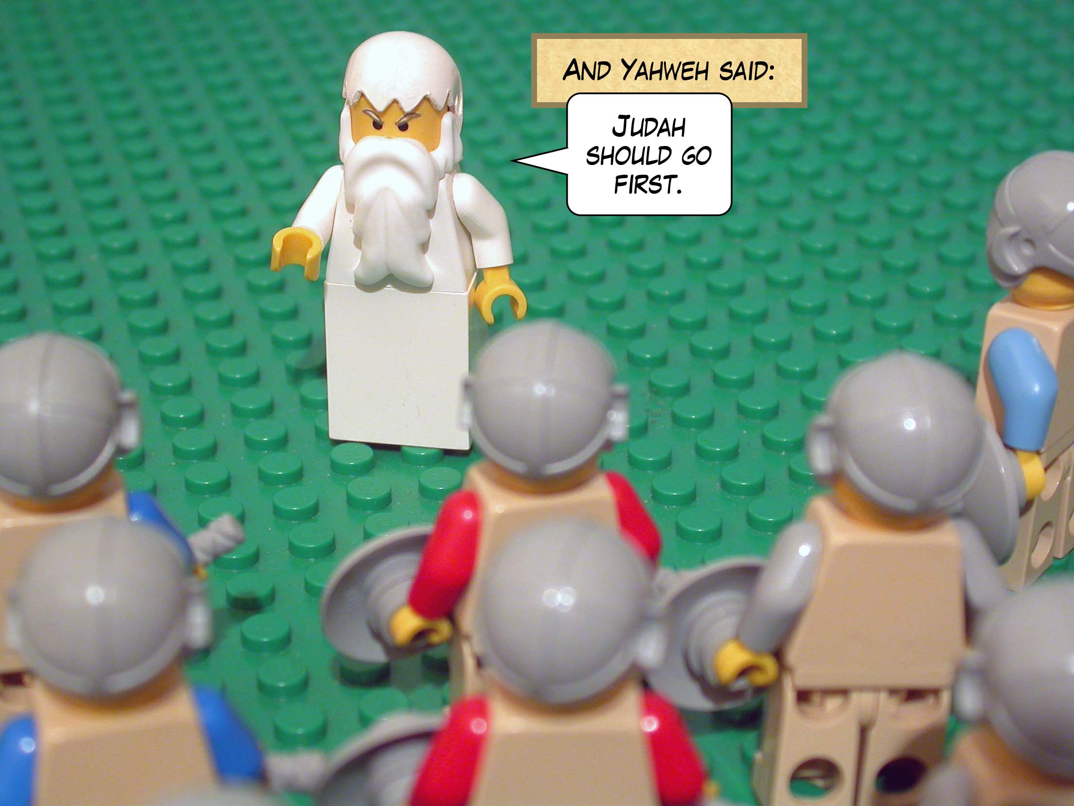 And Yahweh said, 'Judah should go first.'