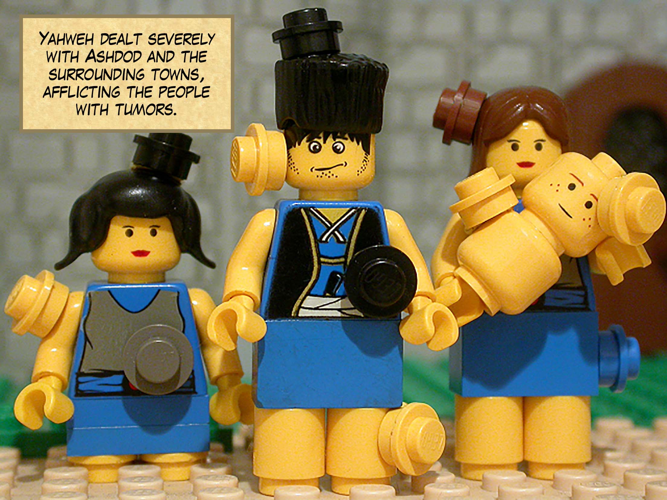 Yahweh dealt severely with Ashdod and the surrounding towns, afflicting the people with tumors.