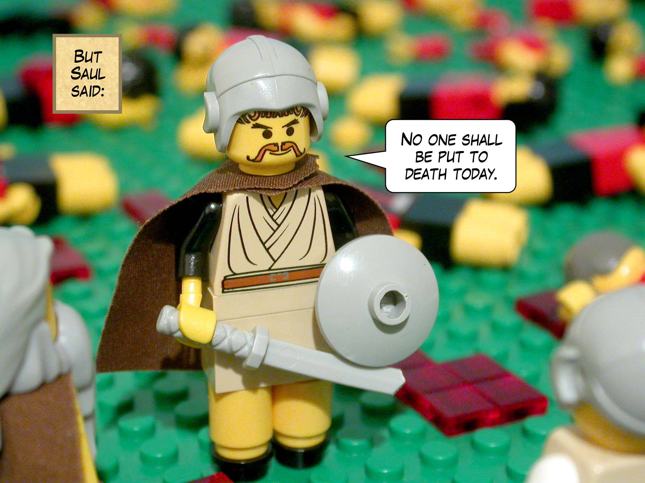 But Saul said, 'No one shall be put to death today.'