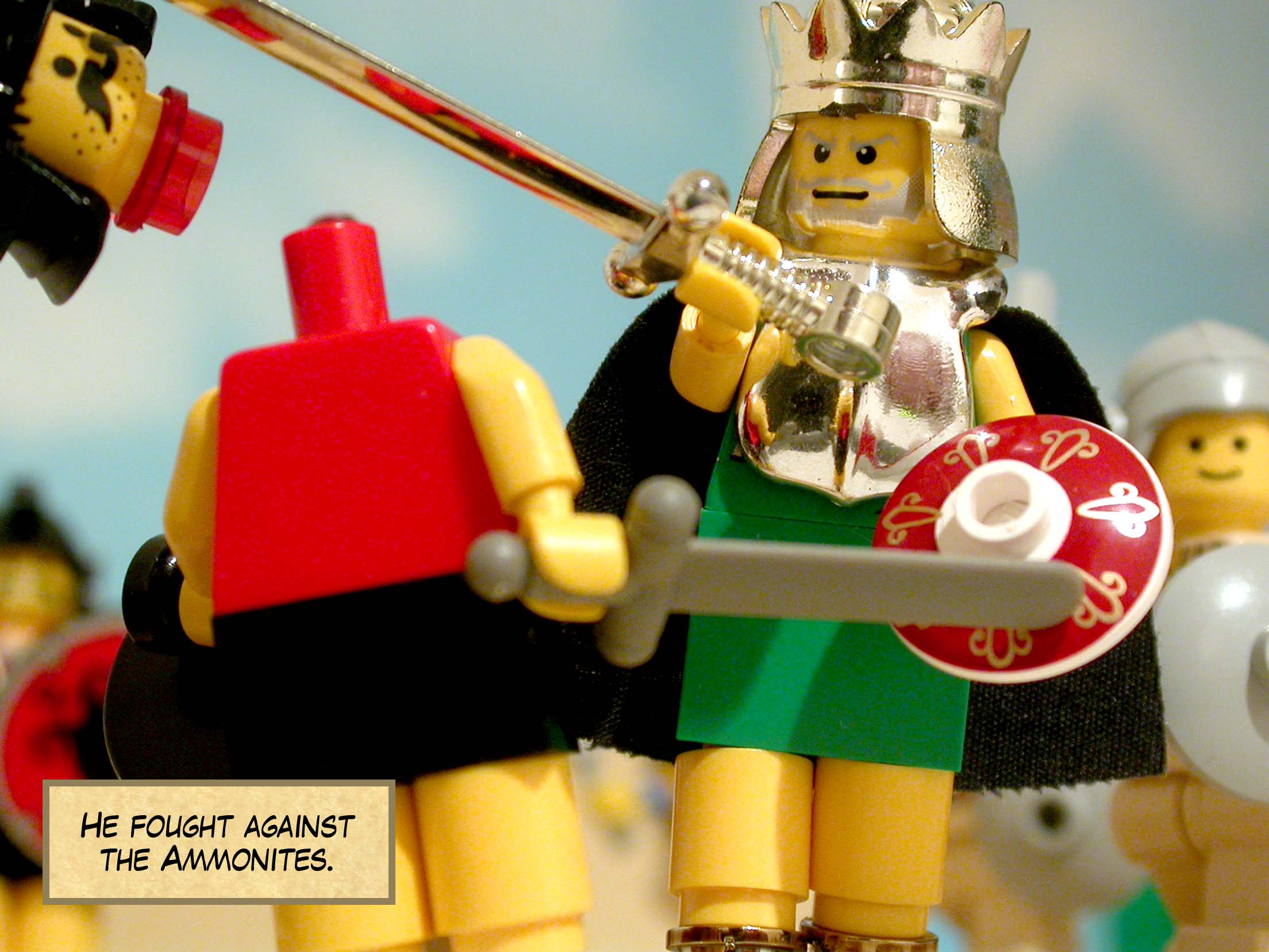 He fought against the Ammonites.