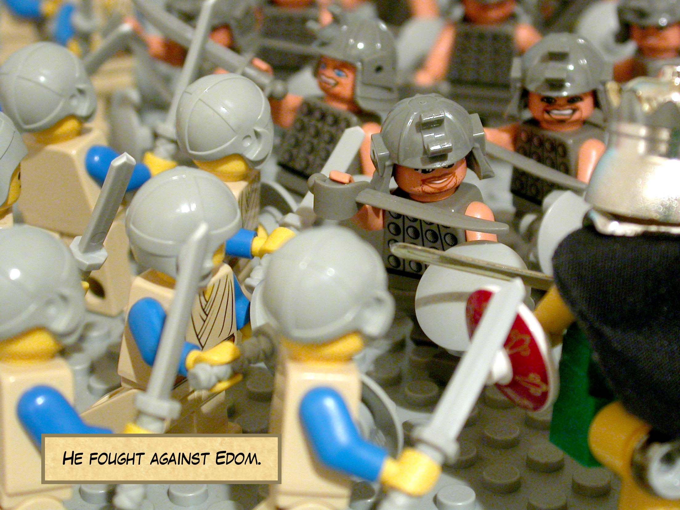 He fought against Edom.