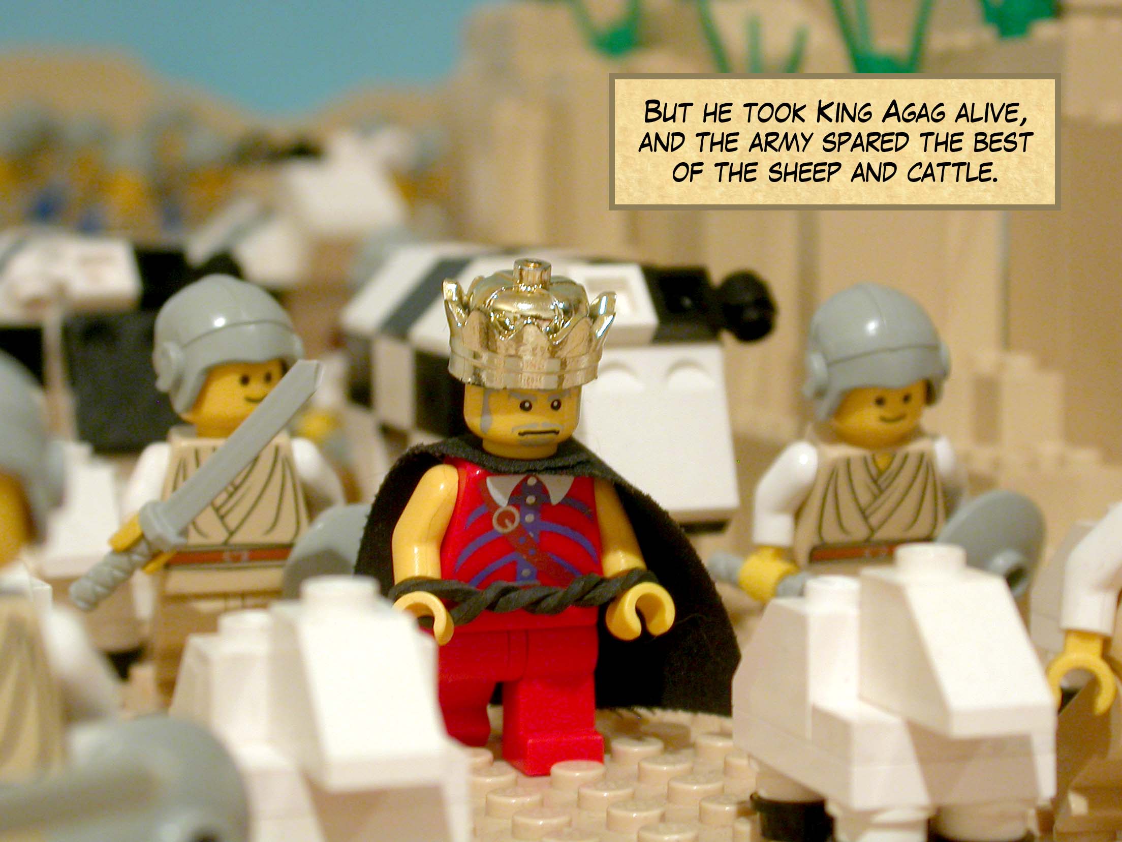 But he took King Agag alive, and the army spared the best of the sheep and cattle.