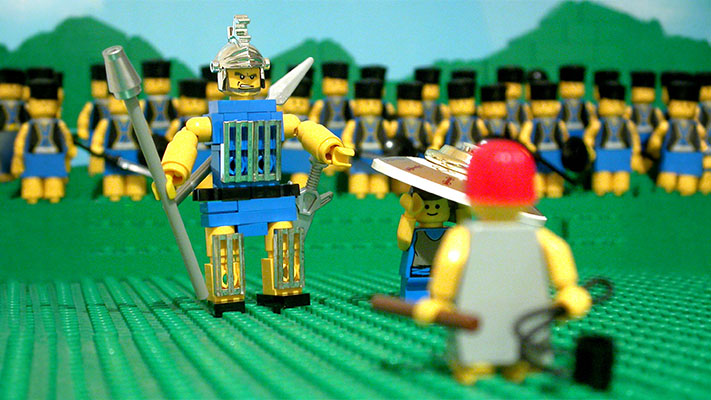 Goliath Offers Duel to Avert War