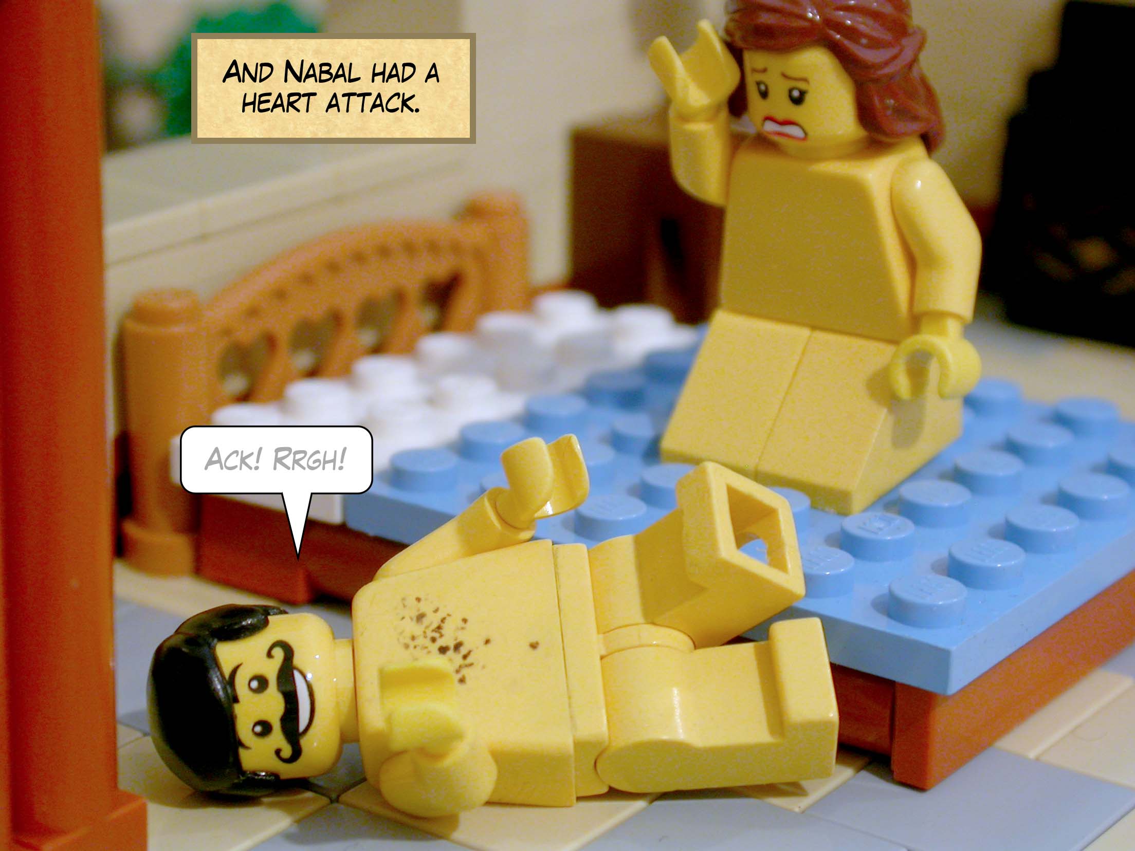 And he became paralyzed.