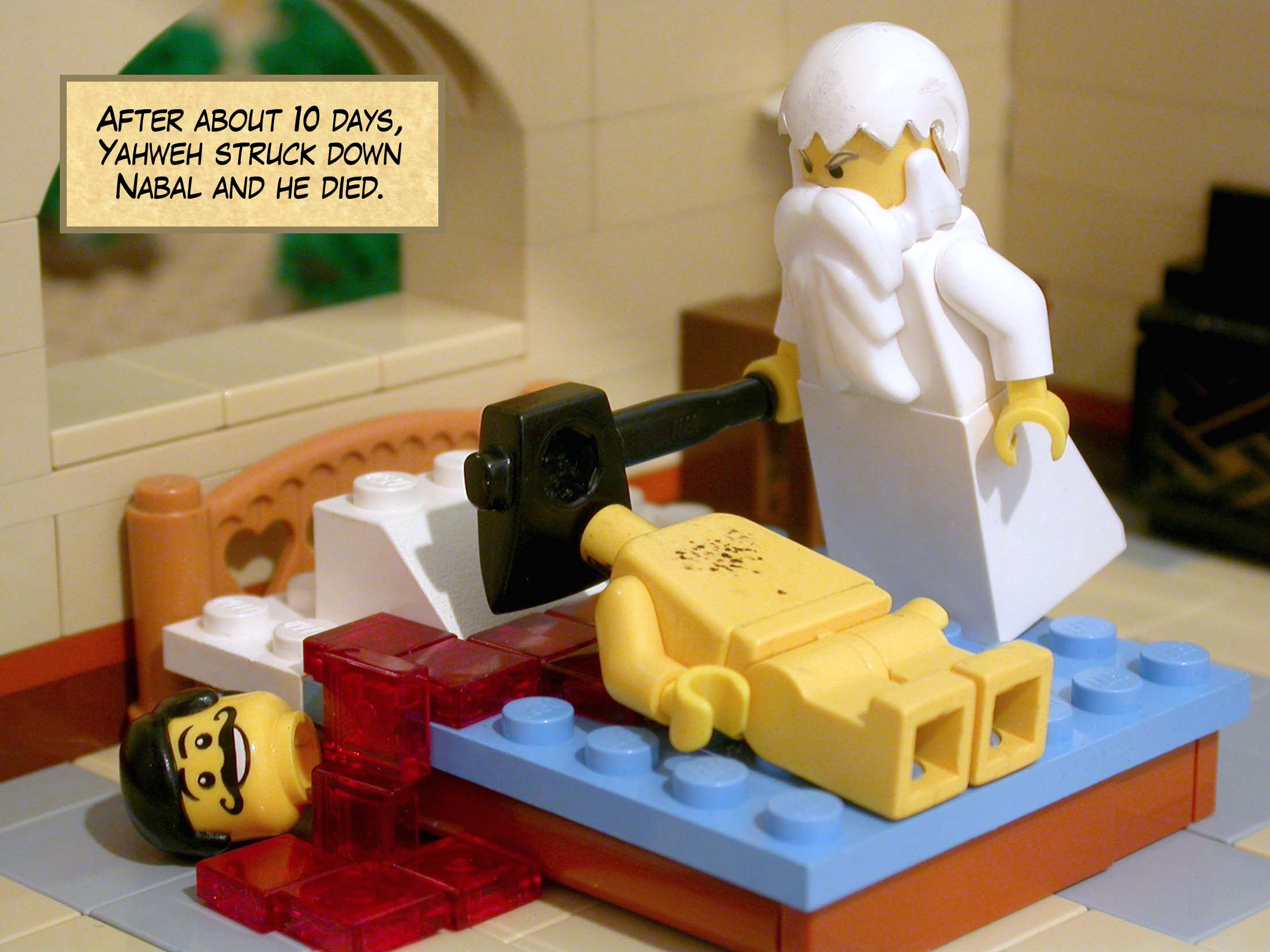 Then David sent servants to Abigail to say to her, 'David has sent us to bring you back to be his wife.'