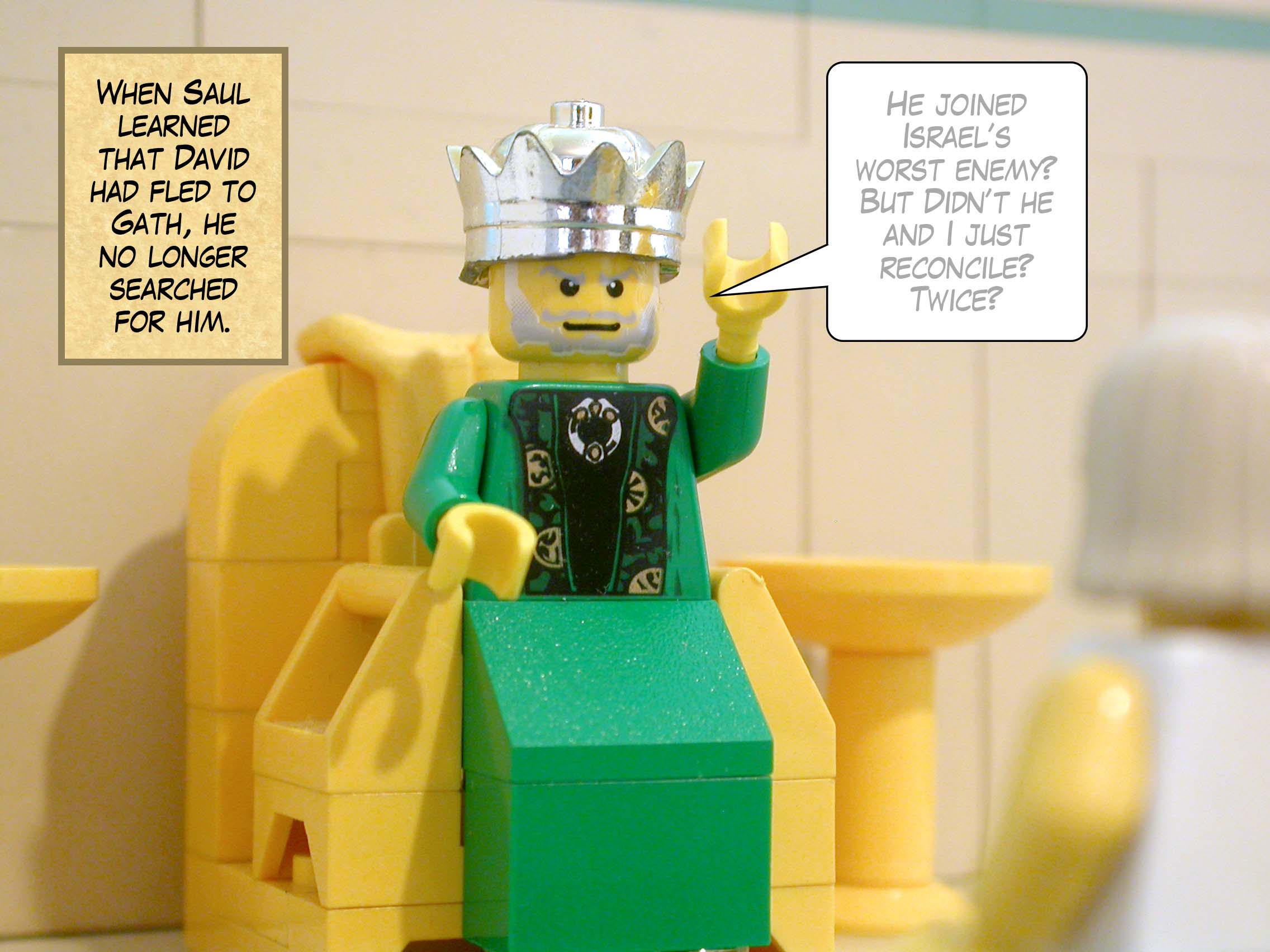 When Saul learned that David had fled to Gath, he no longer searched for him.