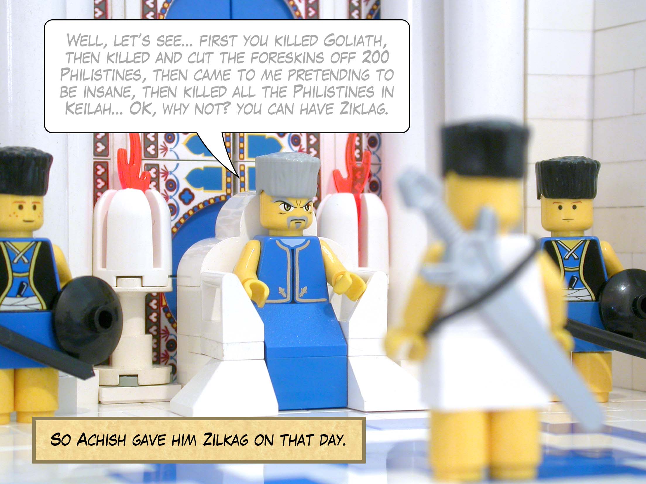 So Achish gave him Zilkag on that day.