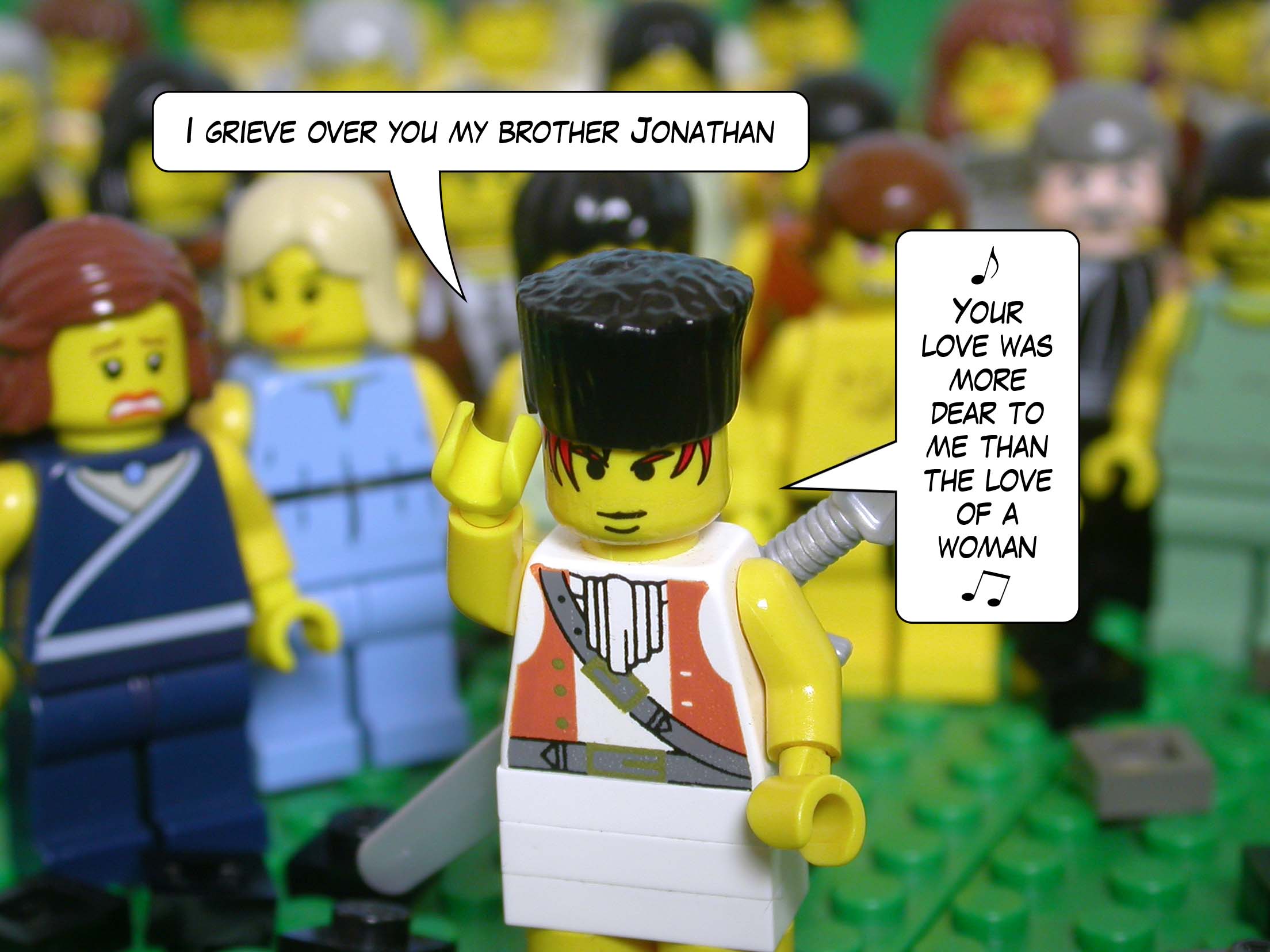 'I grieve over you, my brother Jonathan. Your love was more dear to me than the love of a woman!'