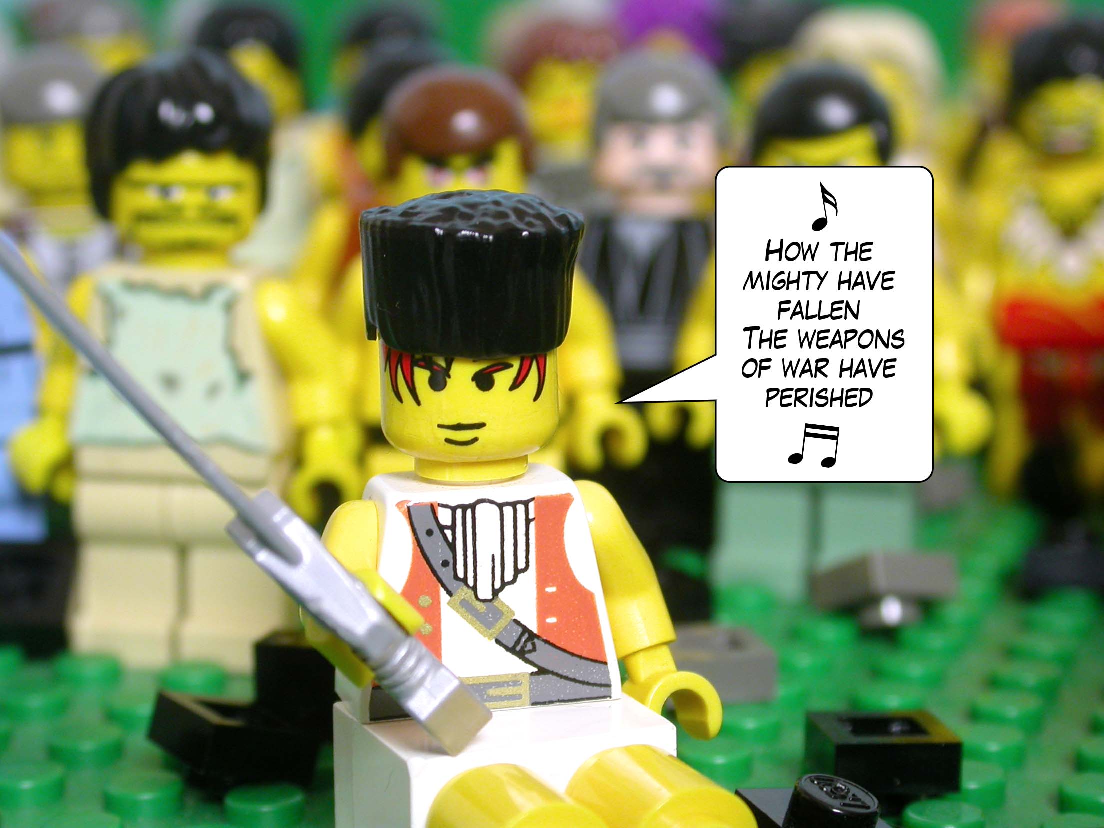 'How the mighty have fallen! The weapons of war have perished!'