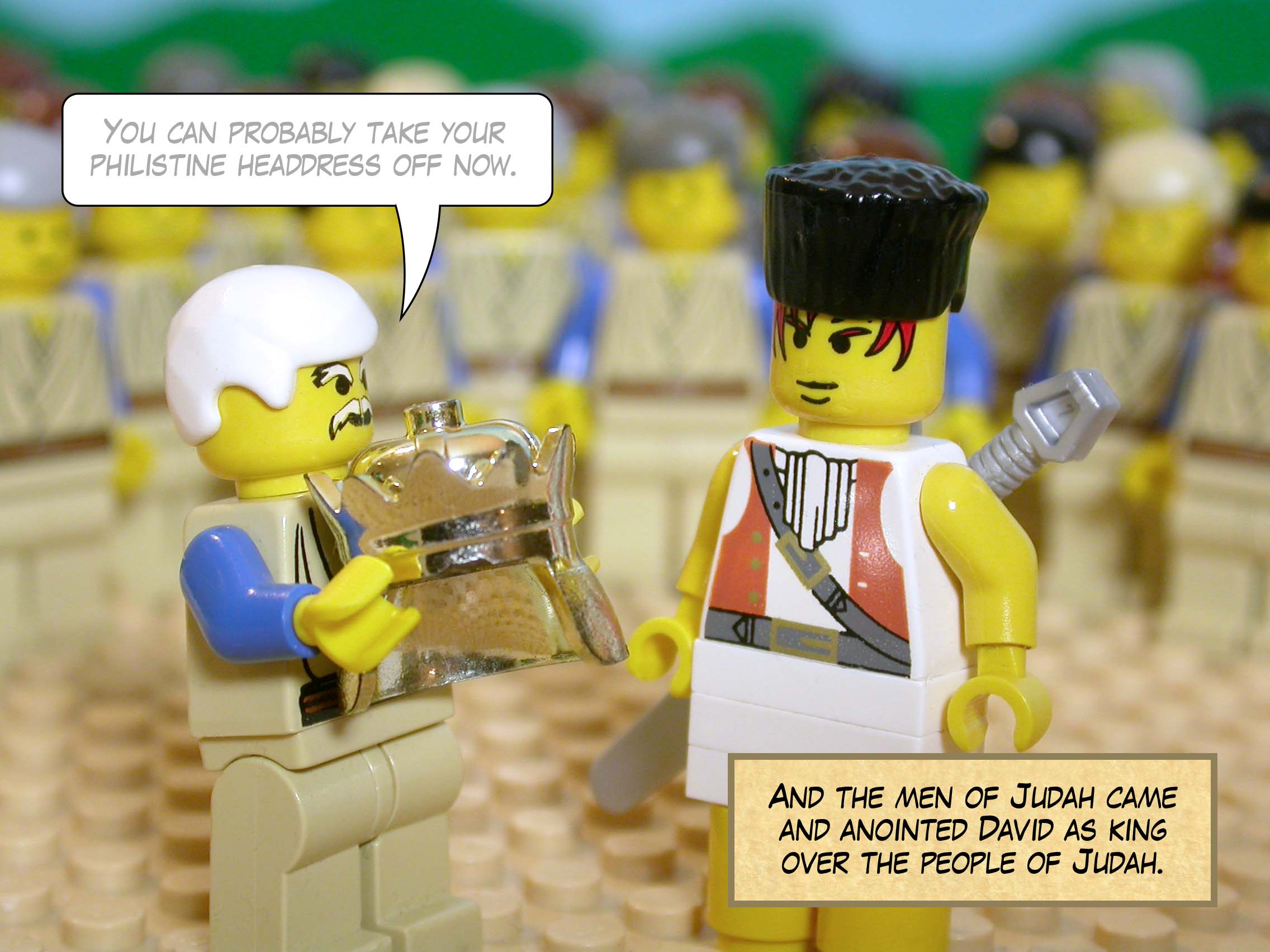 And the men of Judah came and anointed David as king over the people of Judah.