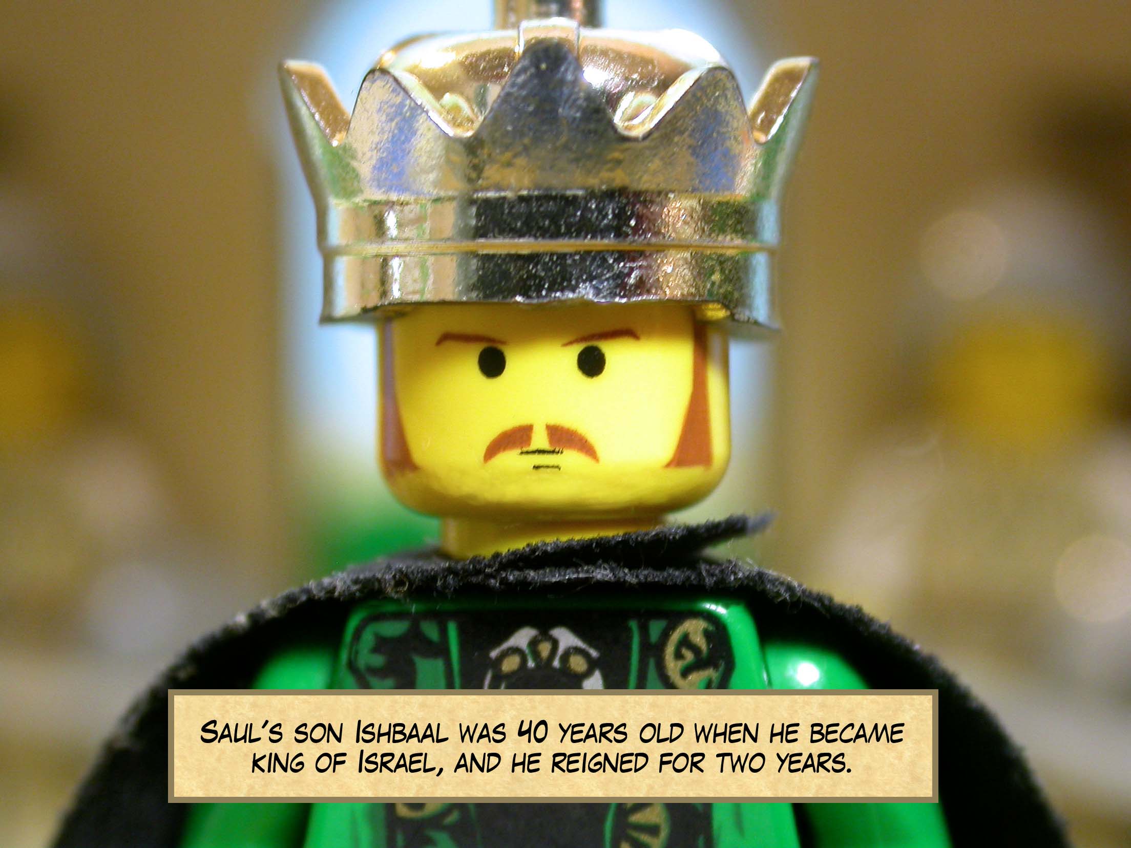 Saul's son Ishbaal was 40 years old when he became king of Israel, and he reigned for two years.